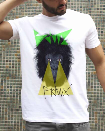T-shirt Gorille Eclairé Grafitee