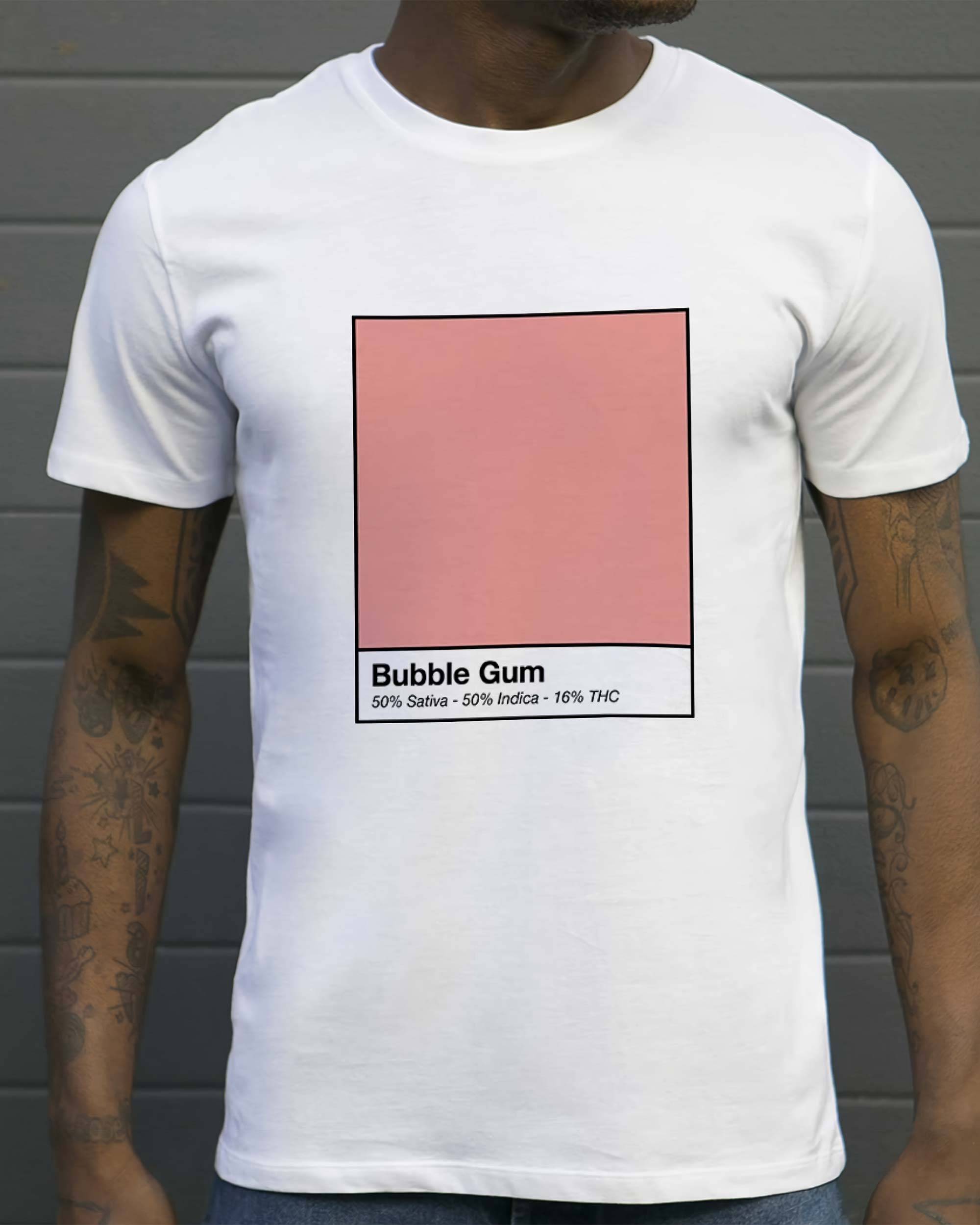 T-shirt Bubble Gum Kush de couleur Blanc