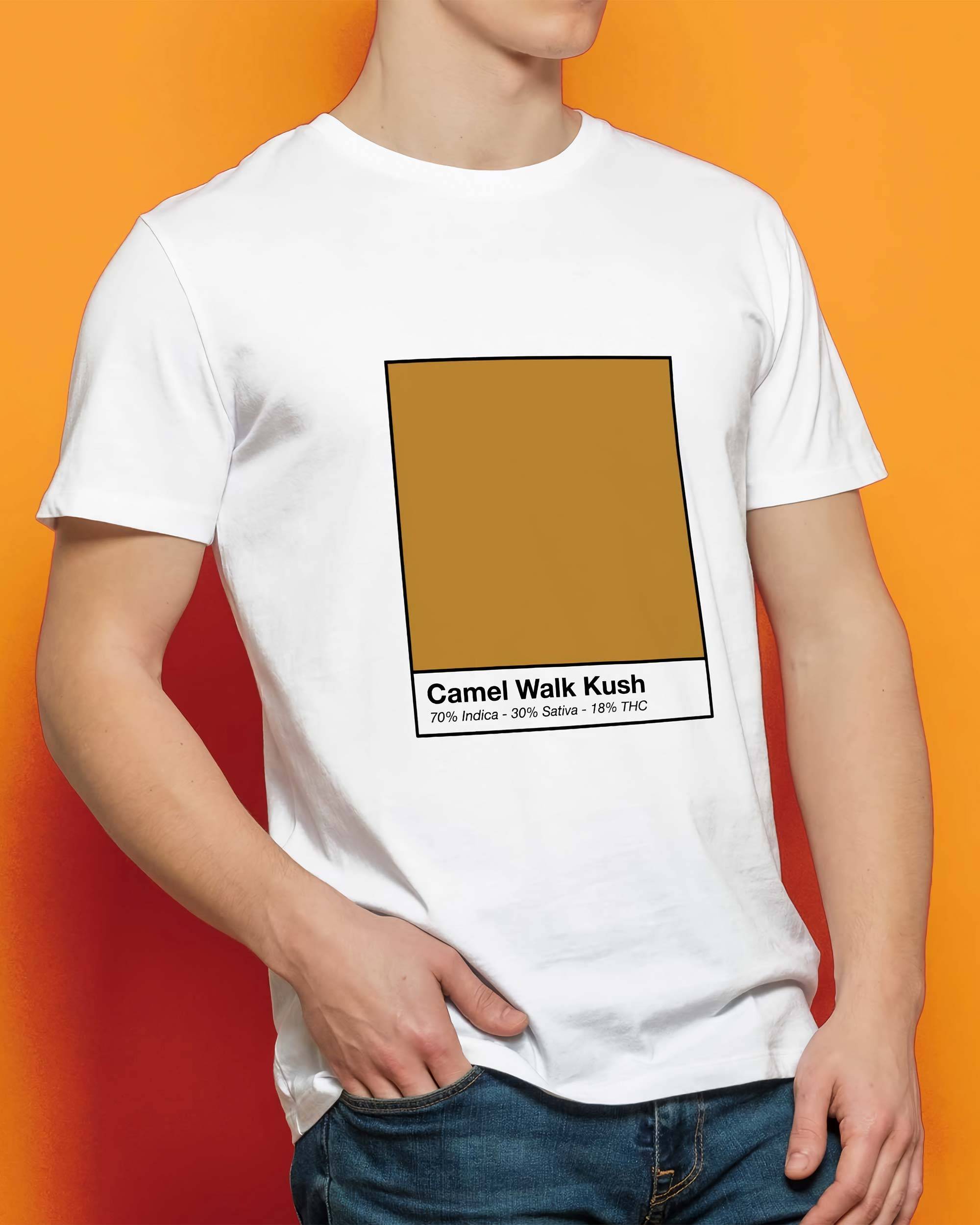 T-shirt Camel Walk Kush de couleur Blanc