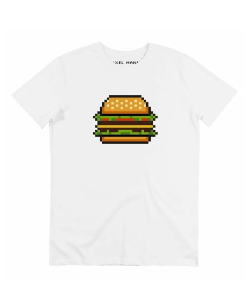 T-shirt Pixel Burger Grafitee