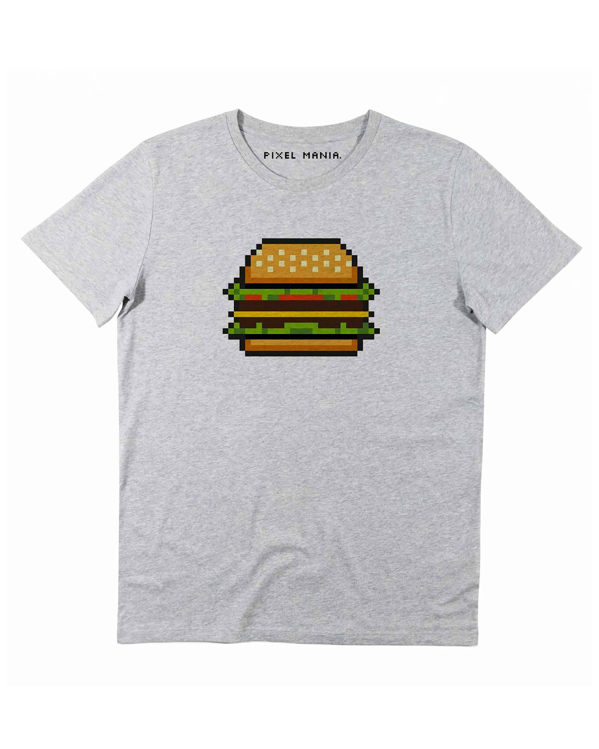 T-shirt Pixel Burger de couleur Blanc
