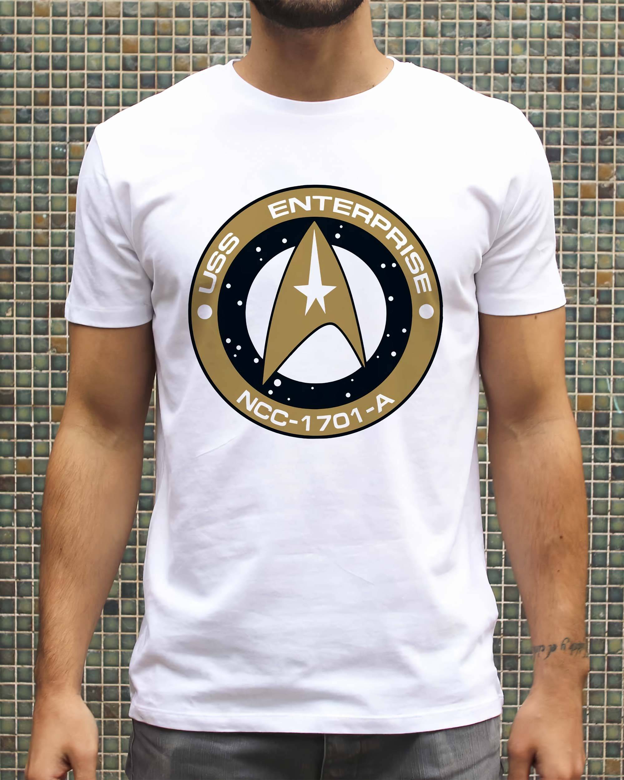 T-shirt Logo Officier Starfleet de couleur Blanc
