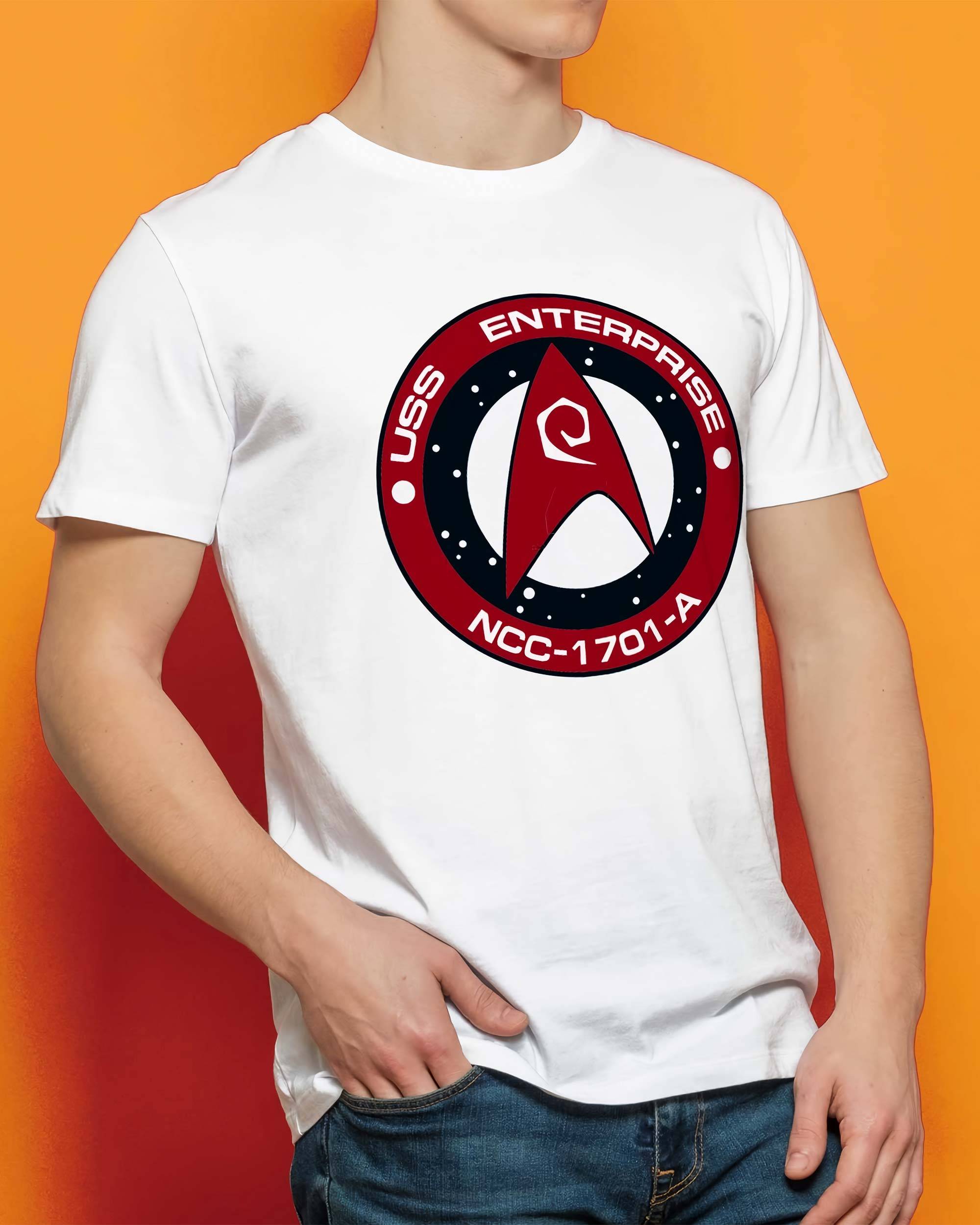 T-shirt Logo Ingénieur Starfleet de couleur Blanc
