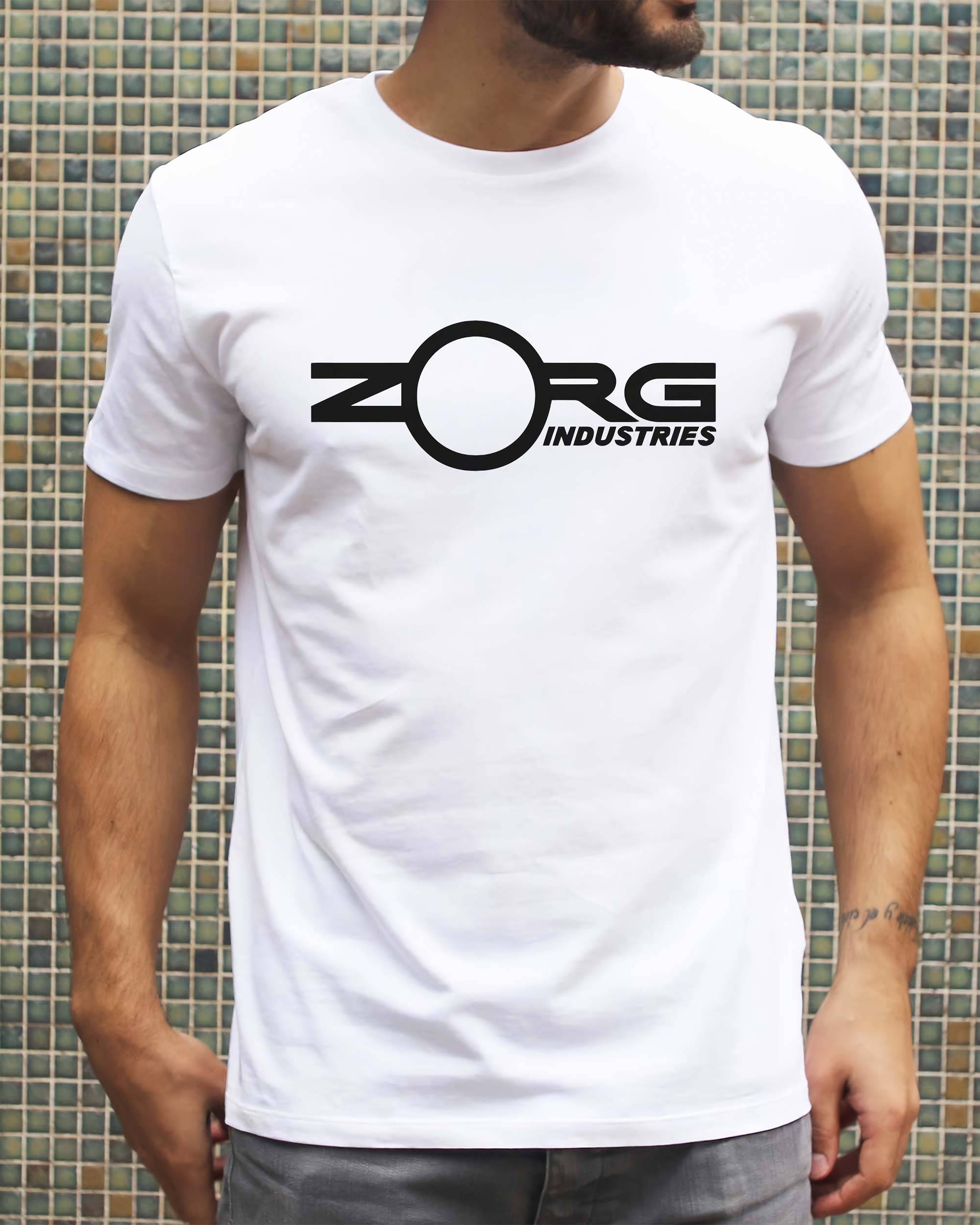 T-shirt Zorg Industries de couleur Blanc