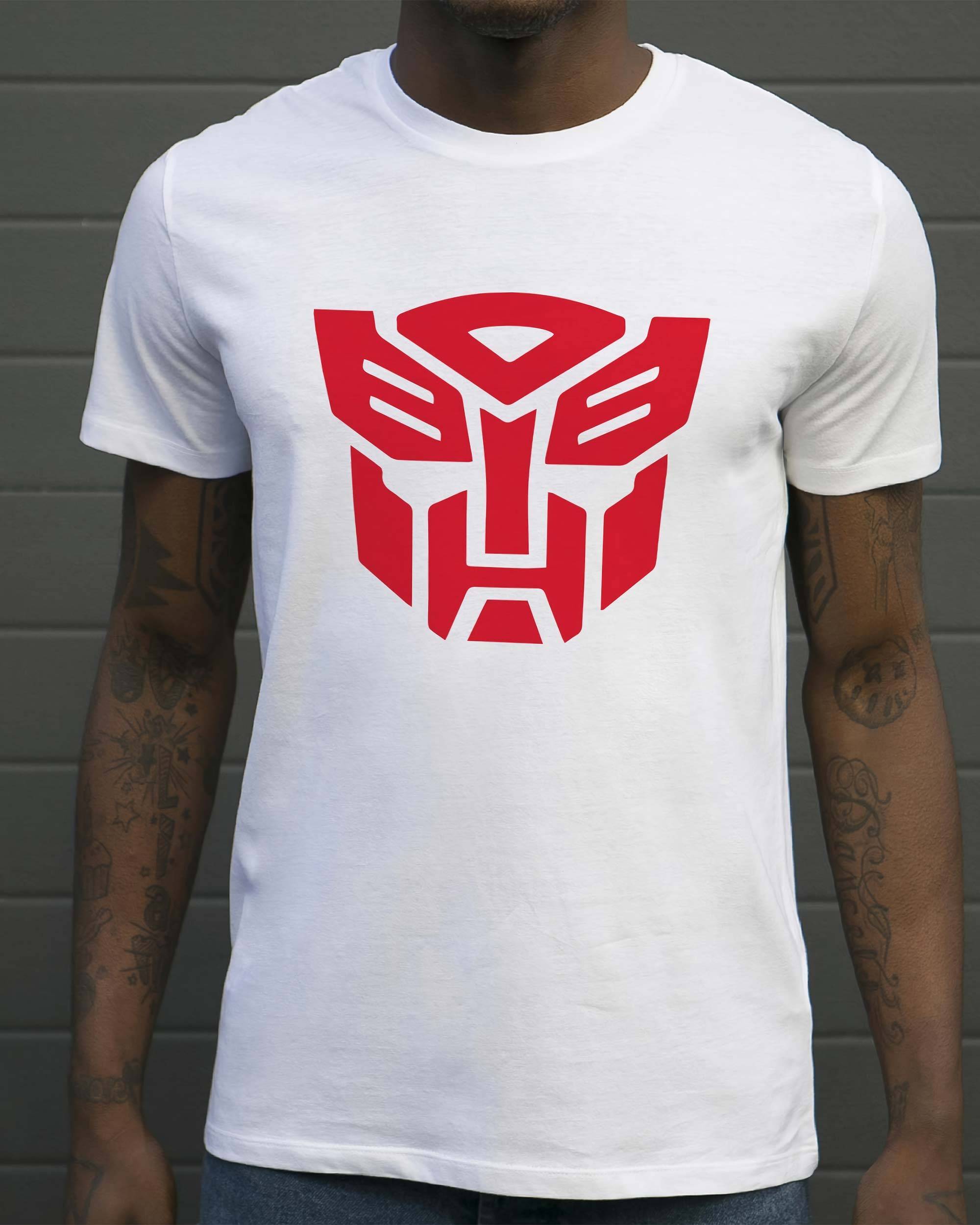 T-shirt Emblème Autobot de couleur Blanc