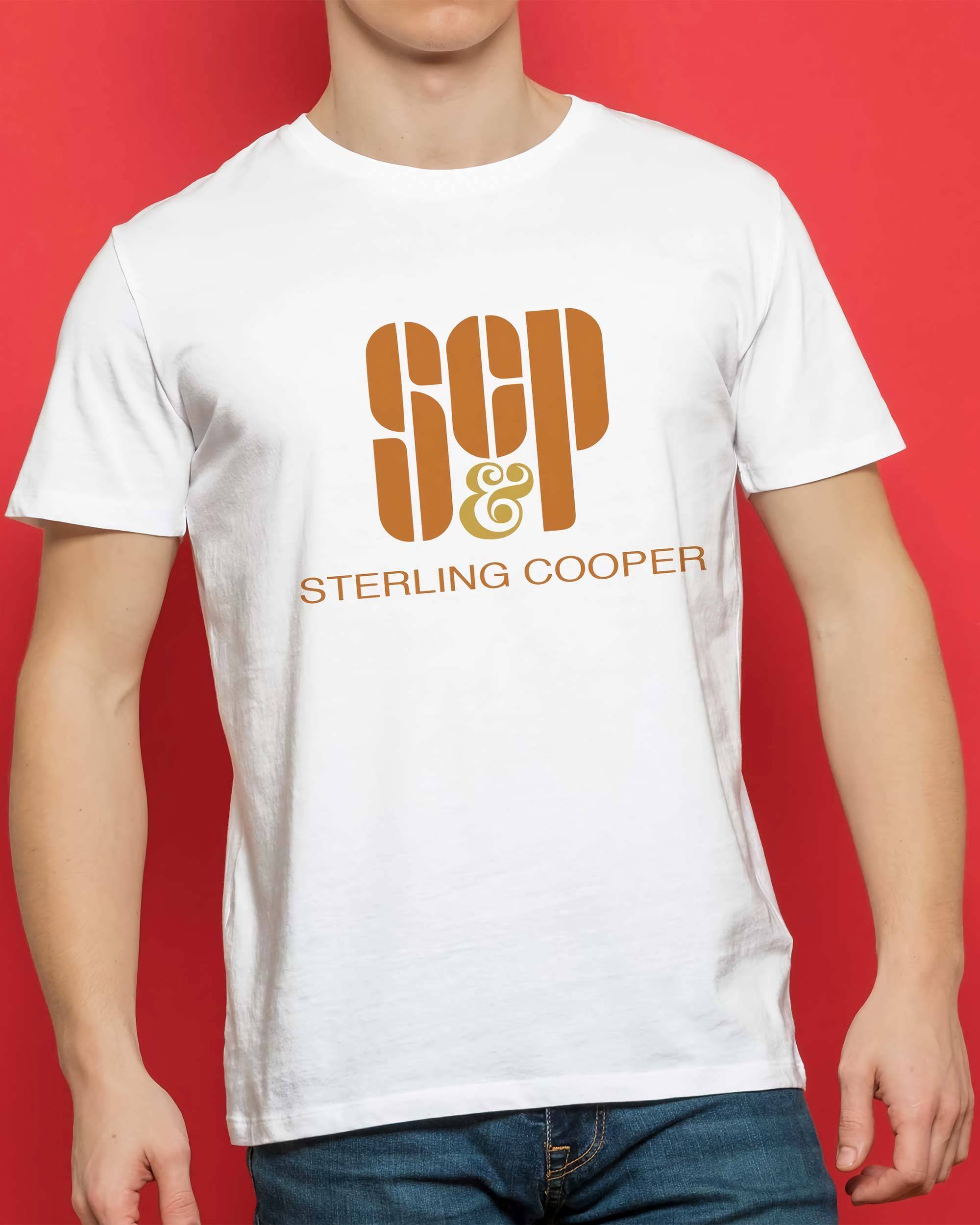 T-shirt Logo Sterling Cooper de couleur Blanc
