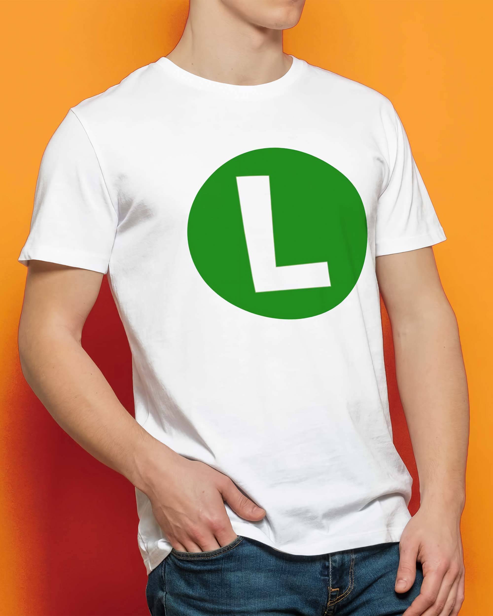 T-shirt Logo Luigi de couleur Blanc