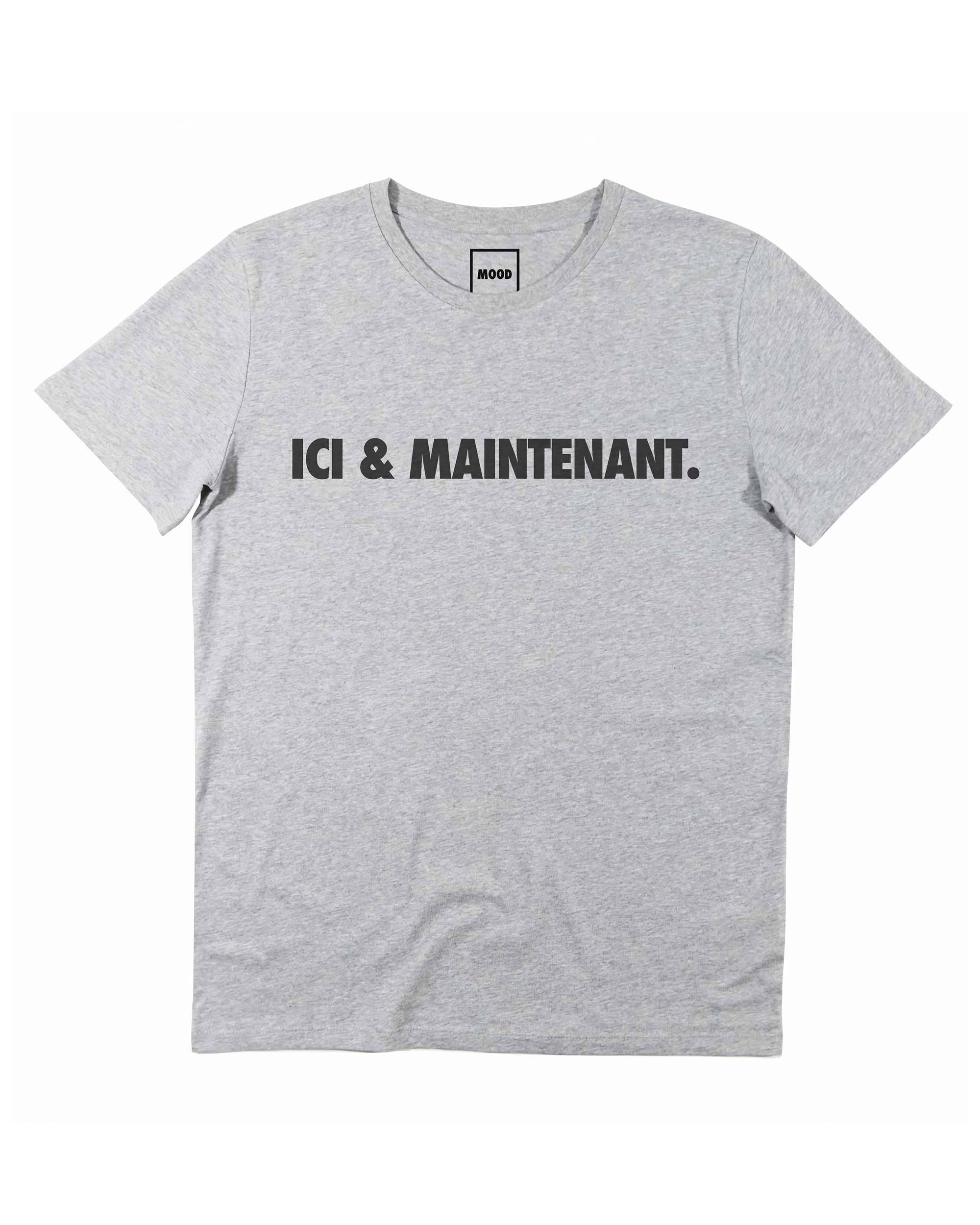 T-shirt Ici & Maintenant de couleur Blanc