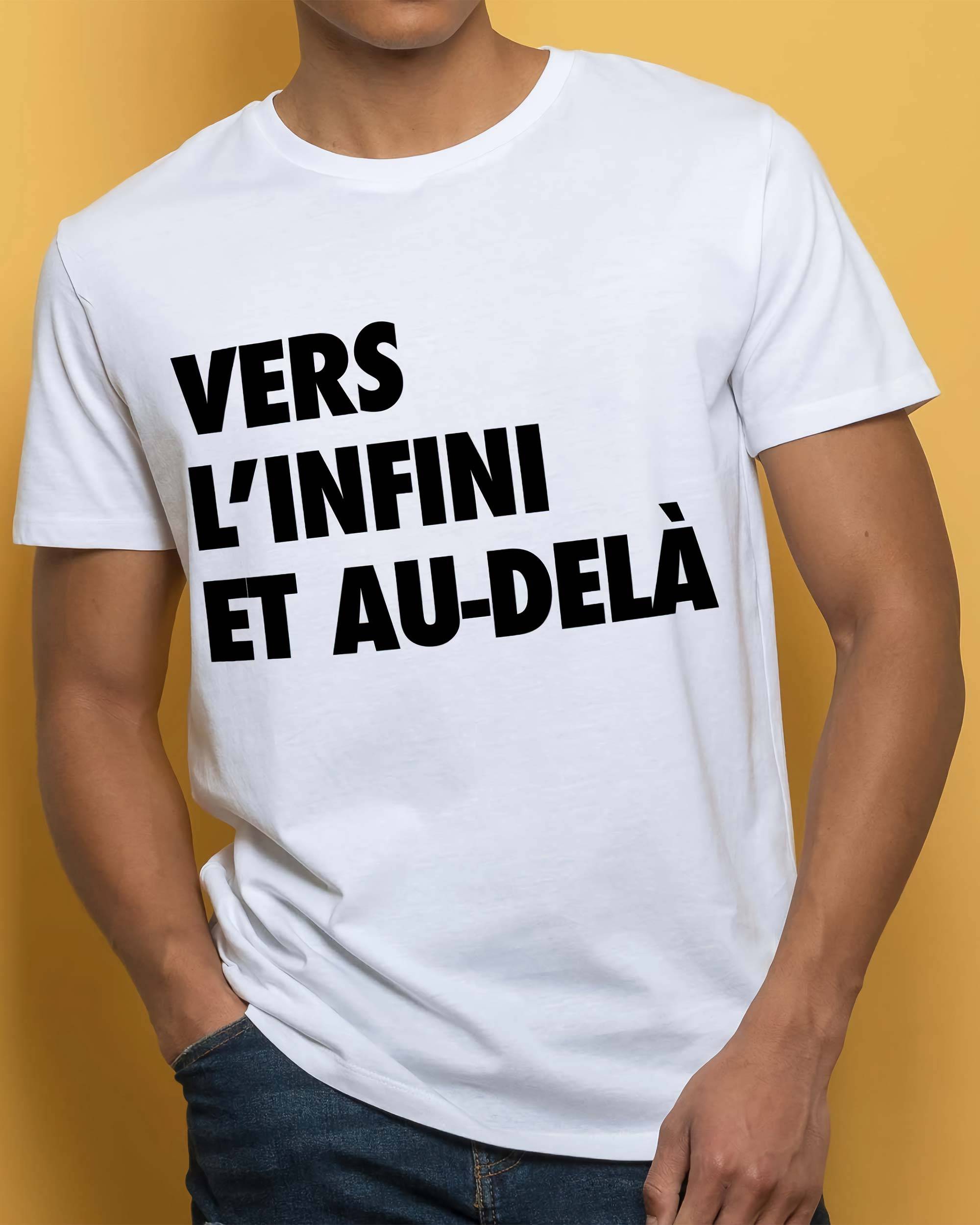 T-shirt Vers L'infini et Au-delà de couleur Blanc