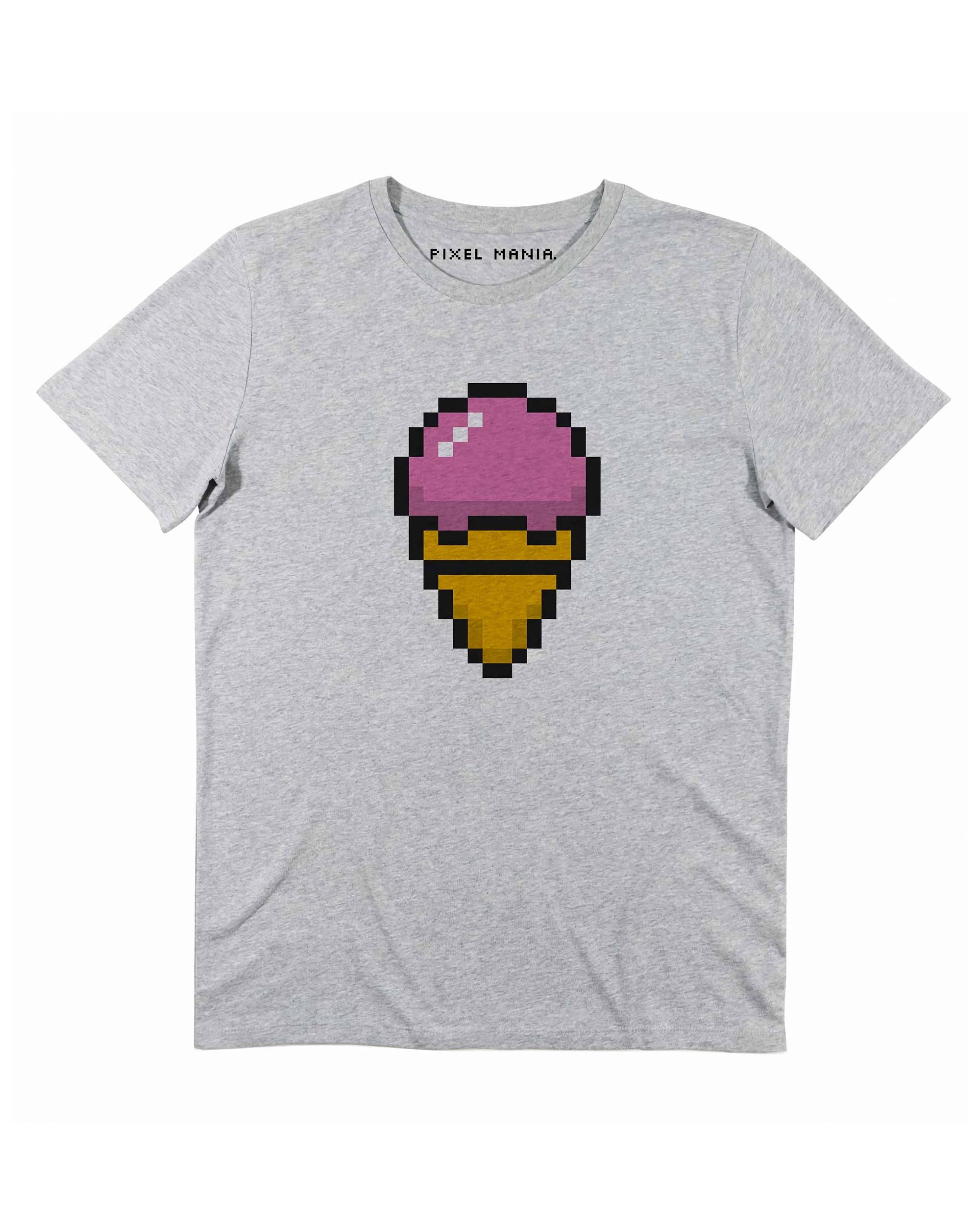 T-shirt Pixel Glace de couleur Blanc