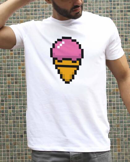 T-shirt Pixel Glace Grafitee