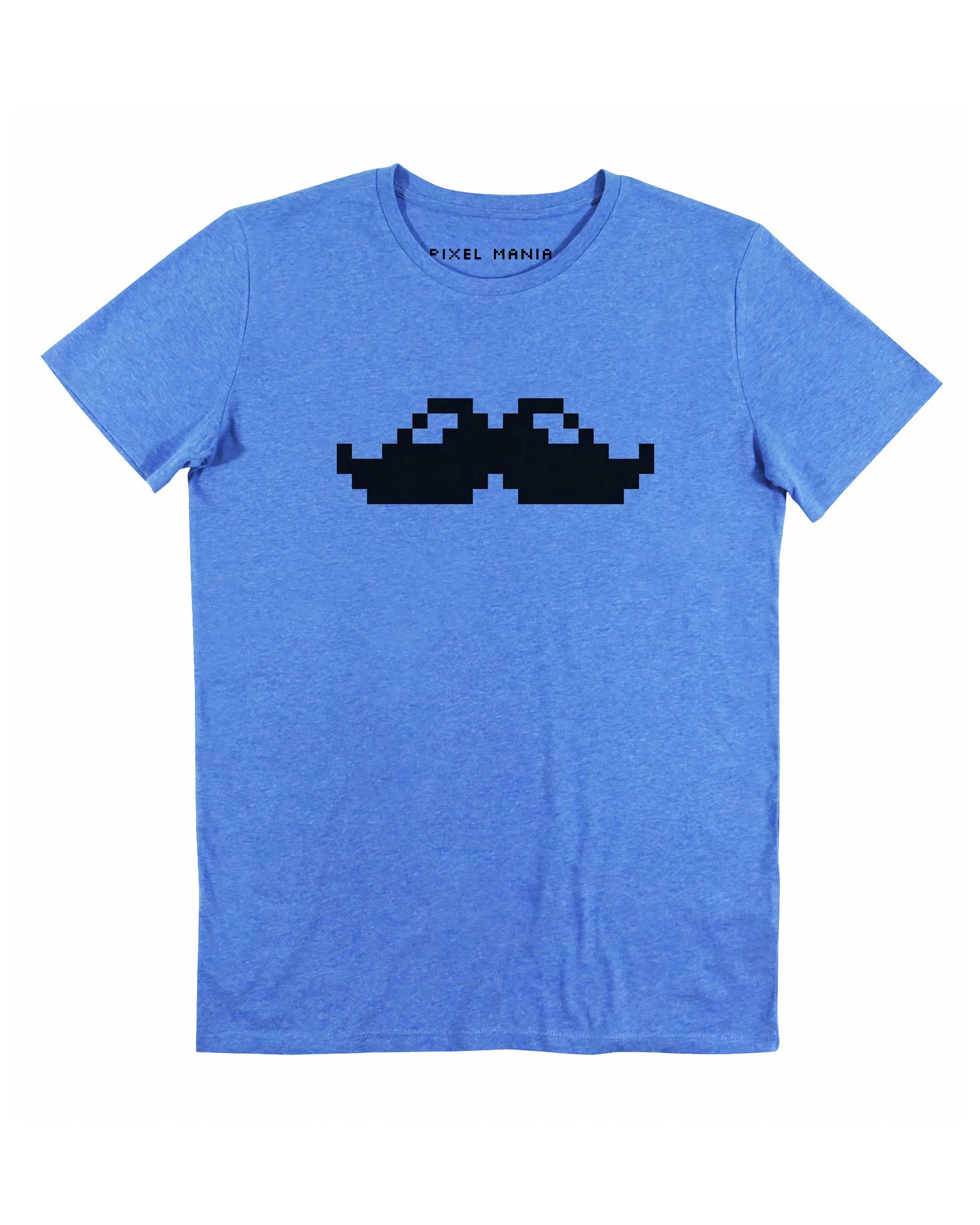 T-shirt Emoji Moustache de couleur Blanc