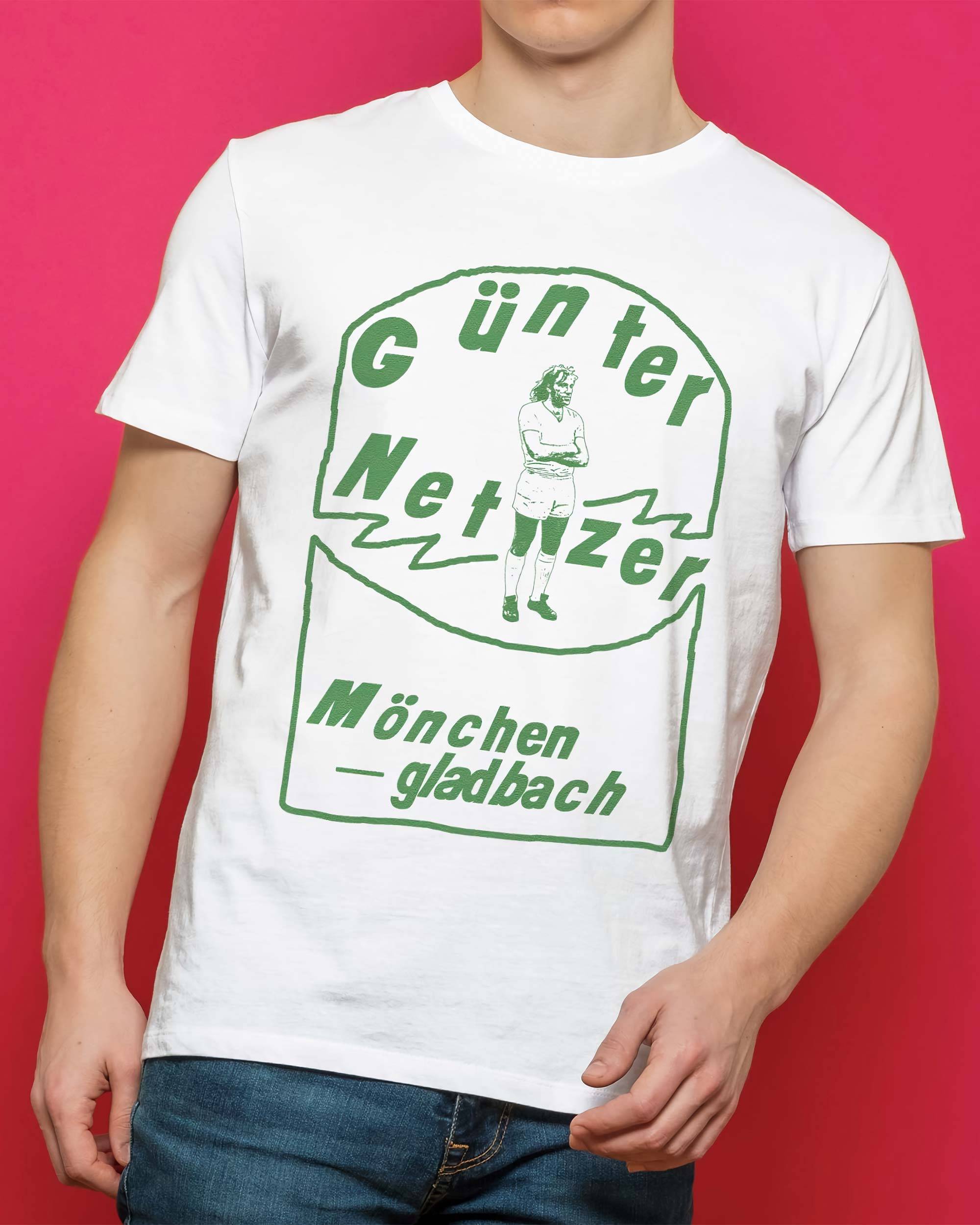T-shirt Günter Netzer de couleur Blanc par Sucker For Soccer