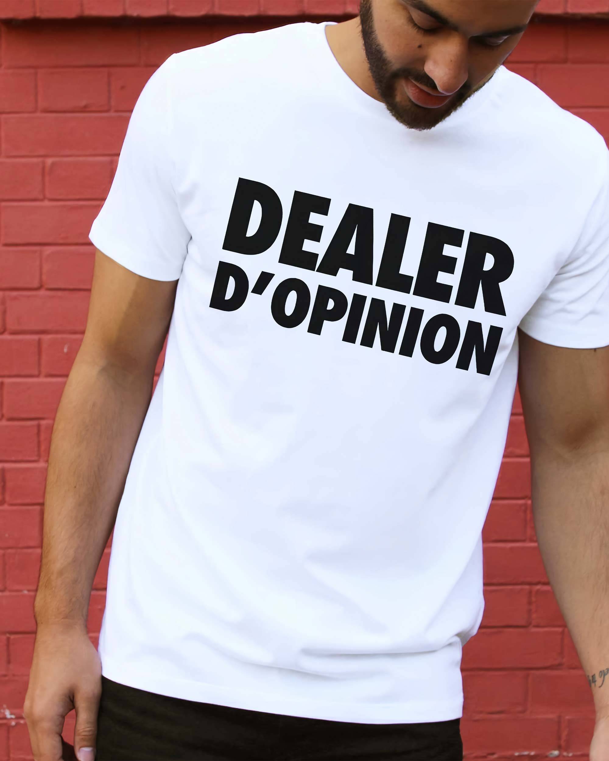 T-shirt Dealer D'Opinion de couleur Blanc