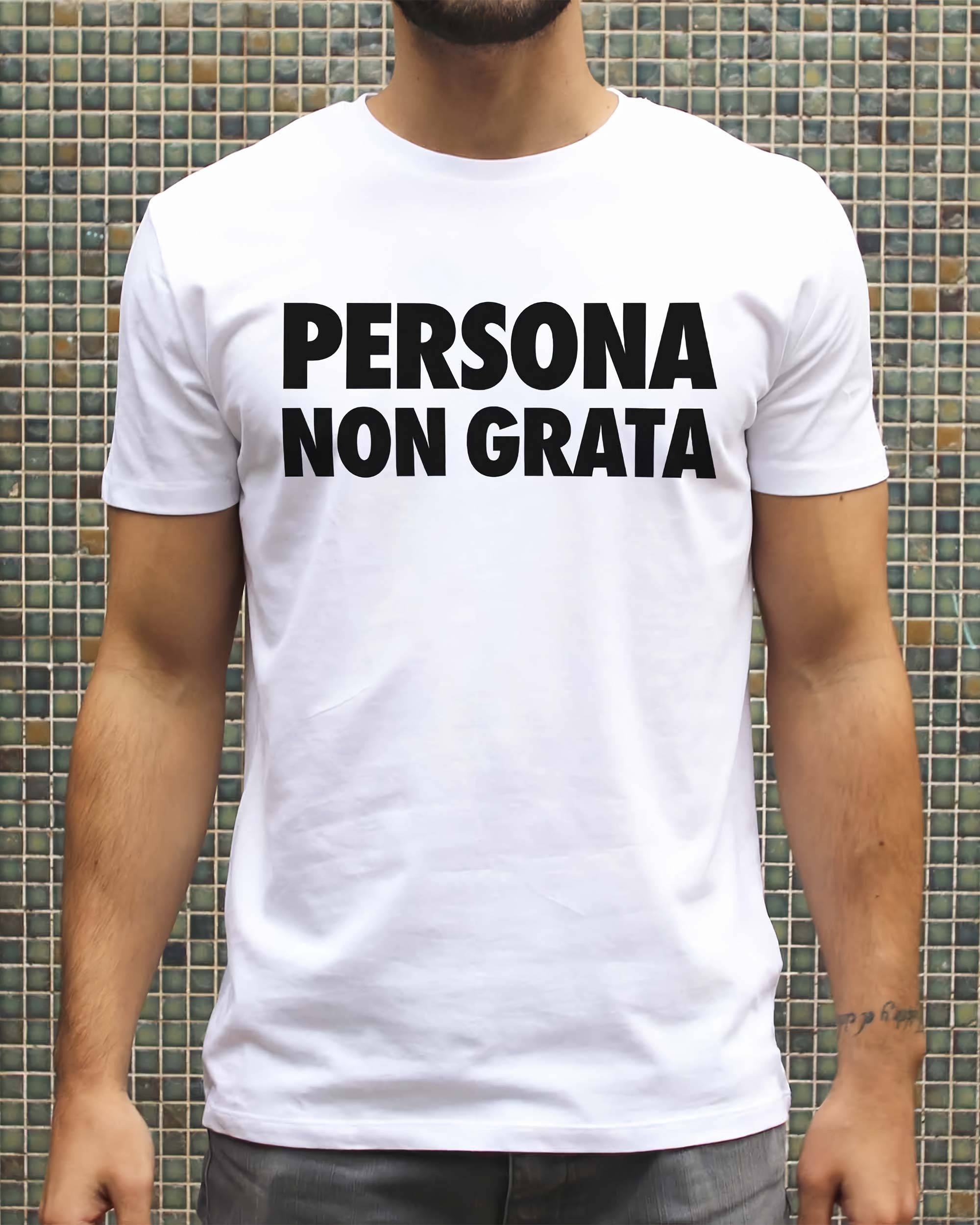 T-shirt Persona Non Grata de couleur Blanc