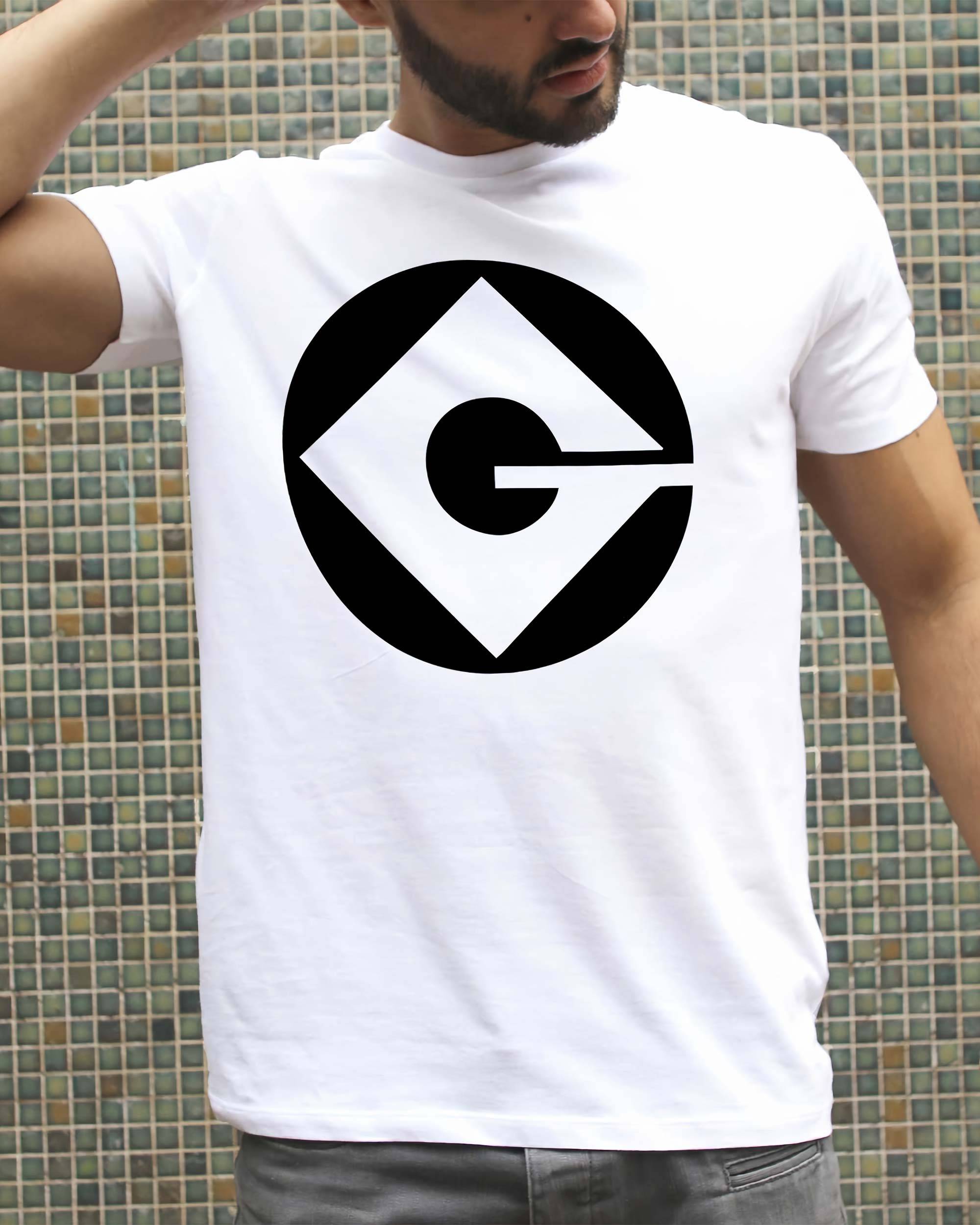T-shirt Logo Gru de couleur Blanc