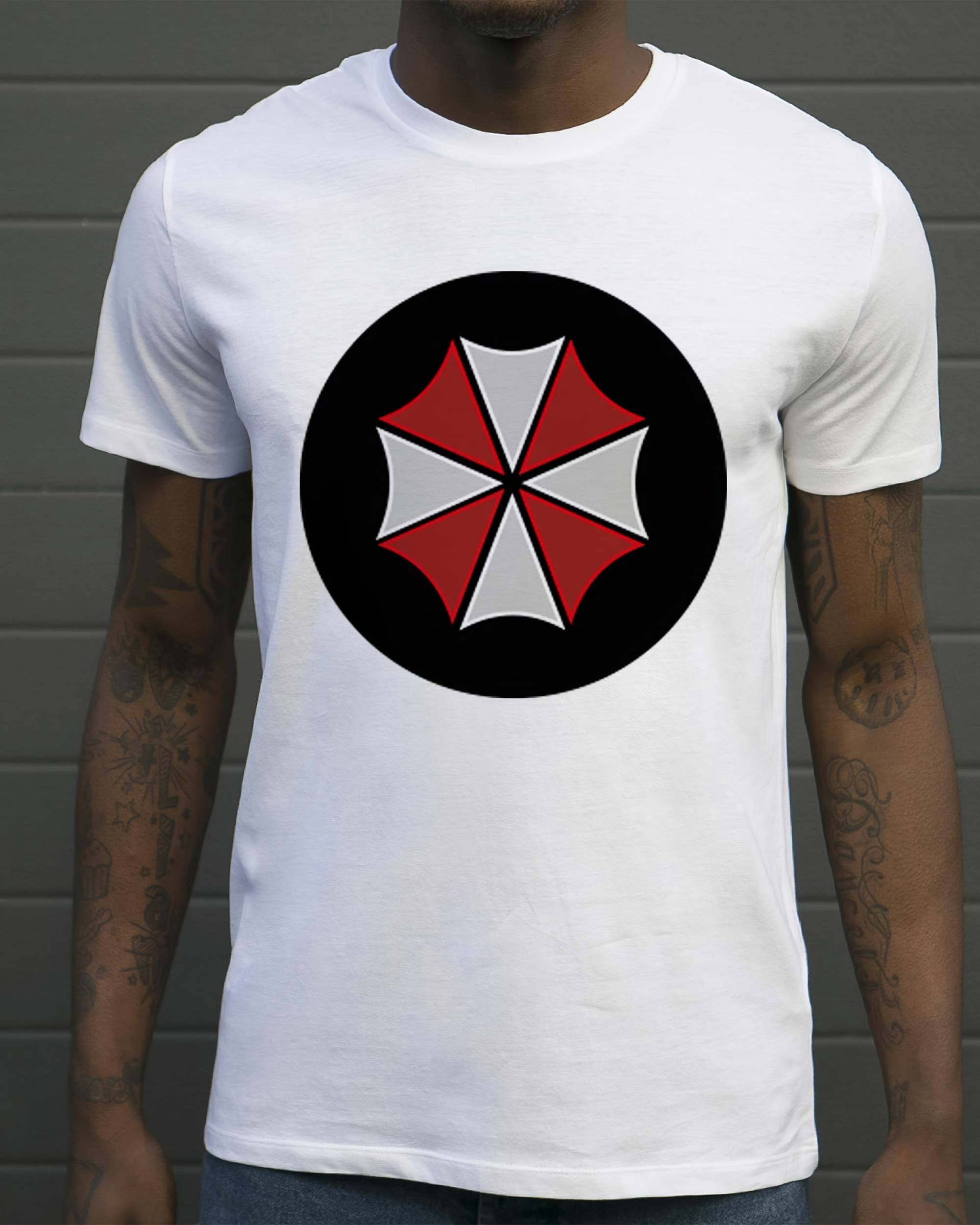 T-shirt Umbrella Corporation de couleur Blanc