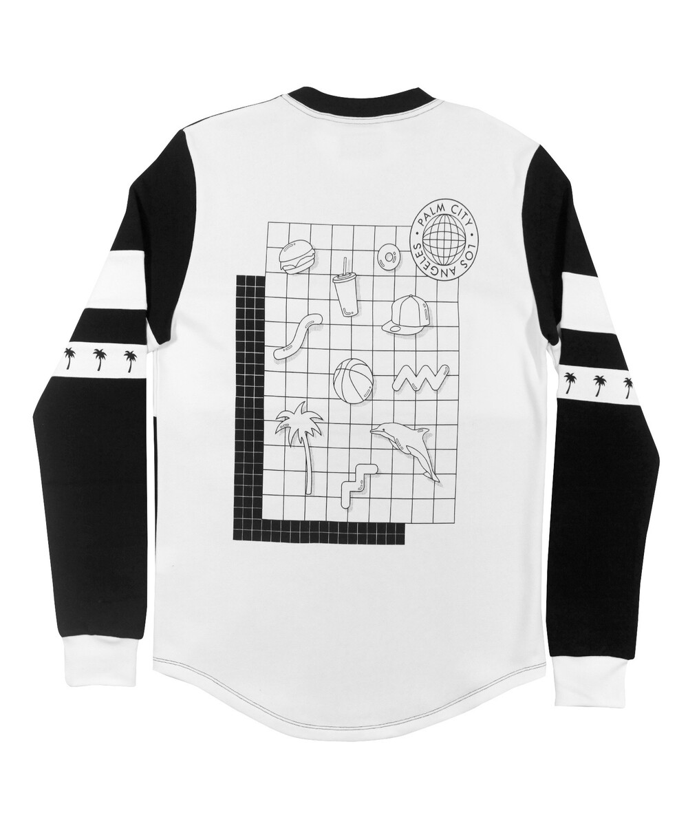 Sweat pour Homme Palm City de couleur Blanc