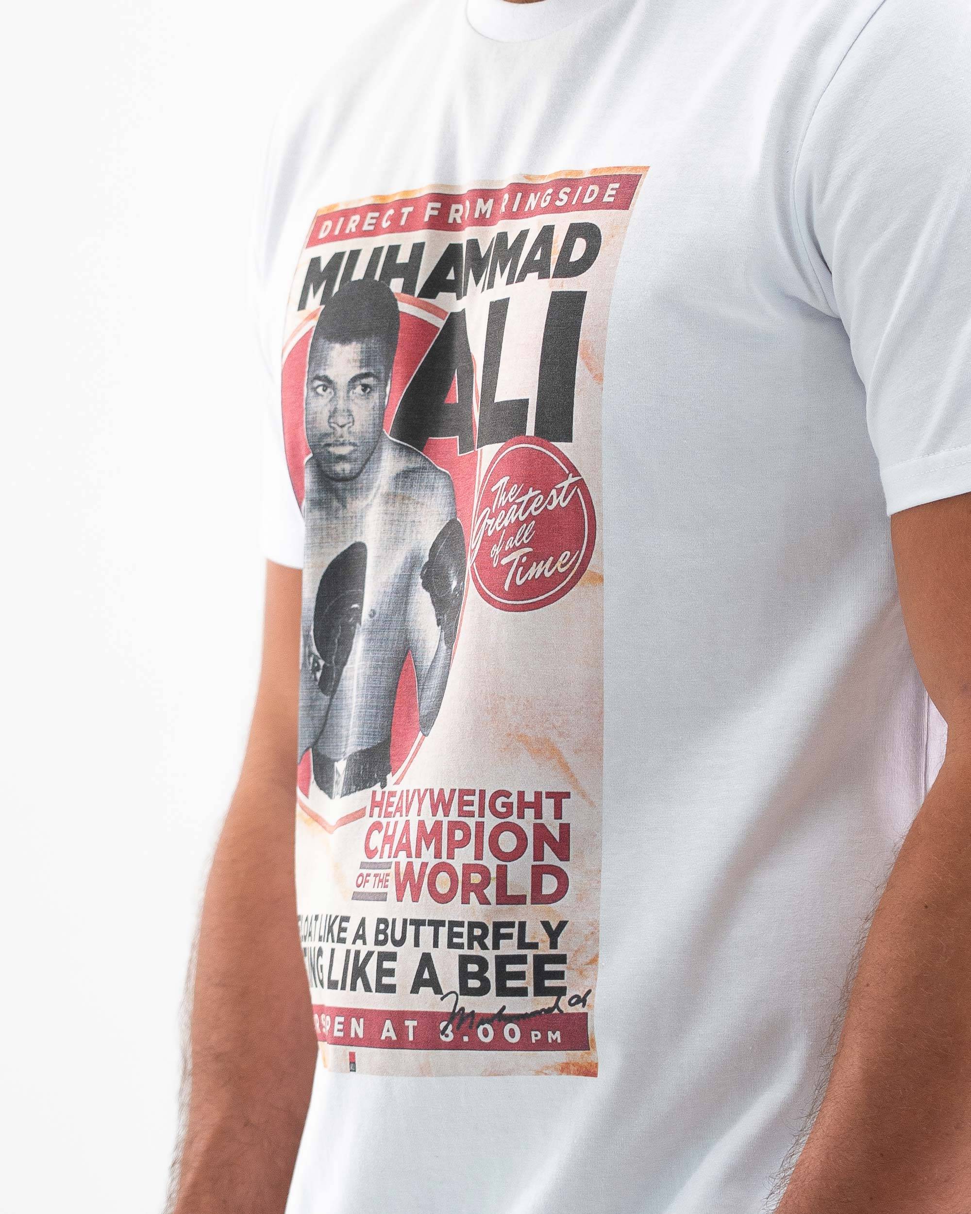 T-shirt Muhammad Ali de couleur Blanc