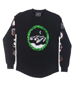 Sweatshirt pour Homme Winter Paradise de couleur Noir