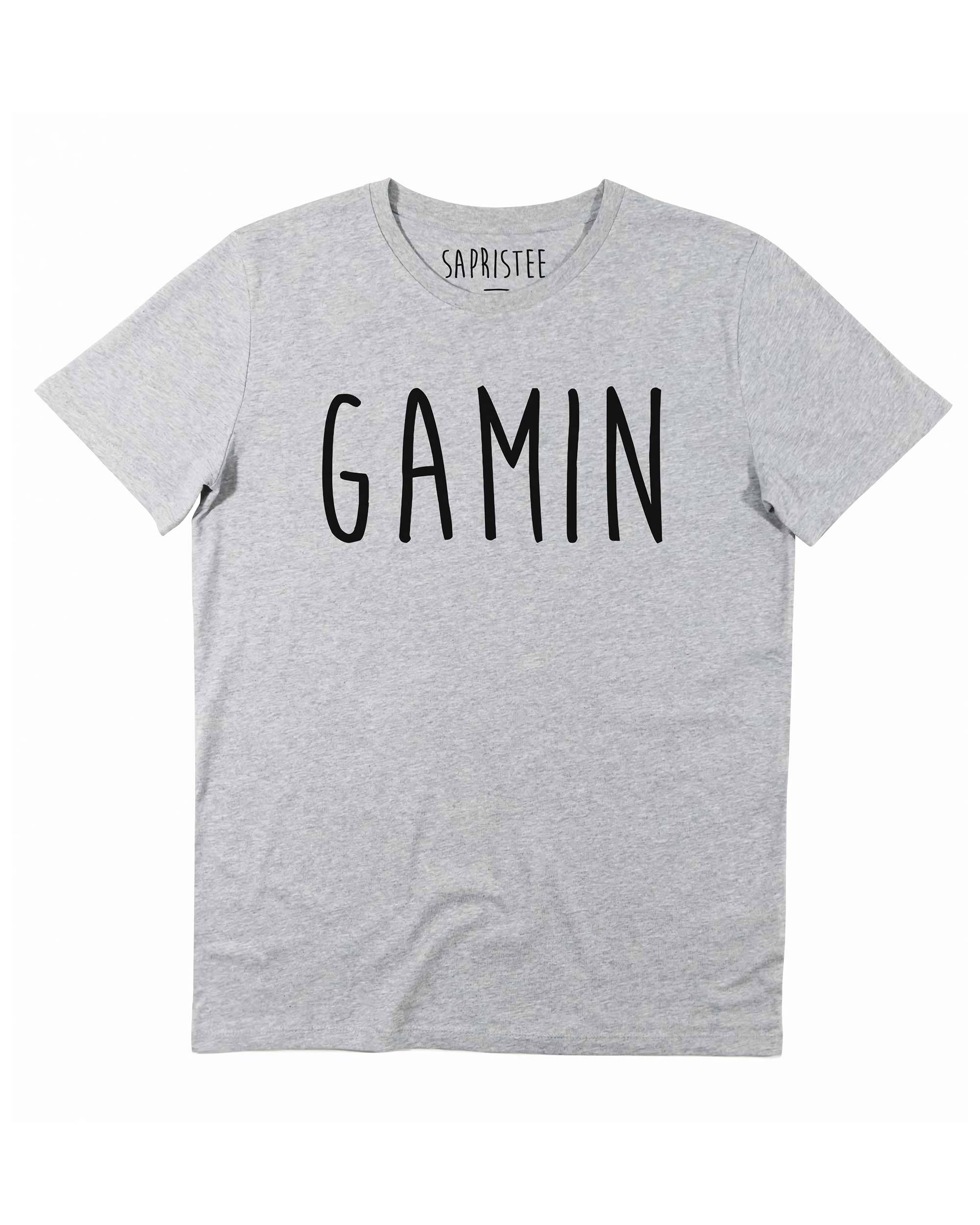T-shirt Gamin de couleur Blanc