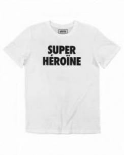 T-shirt Femme avec un Super Héroïne Grafitee