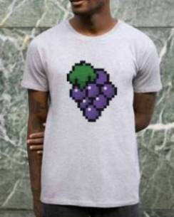 T-shirt Pixel Raisin Grafitee