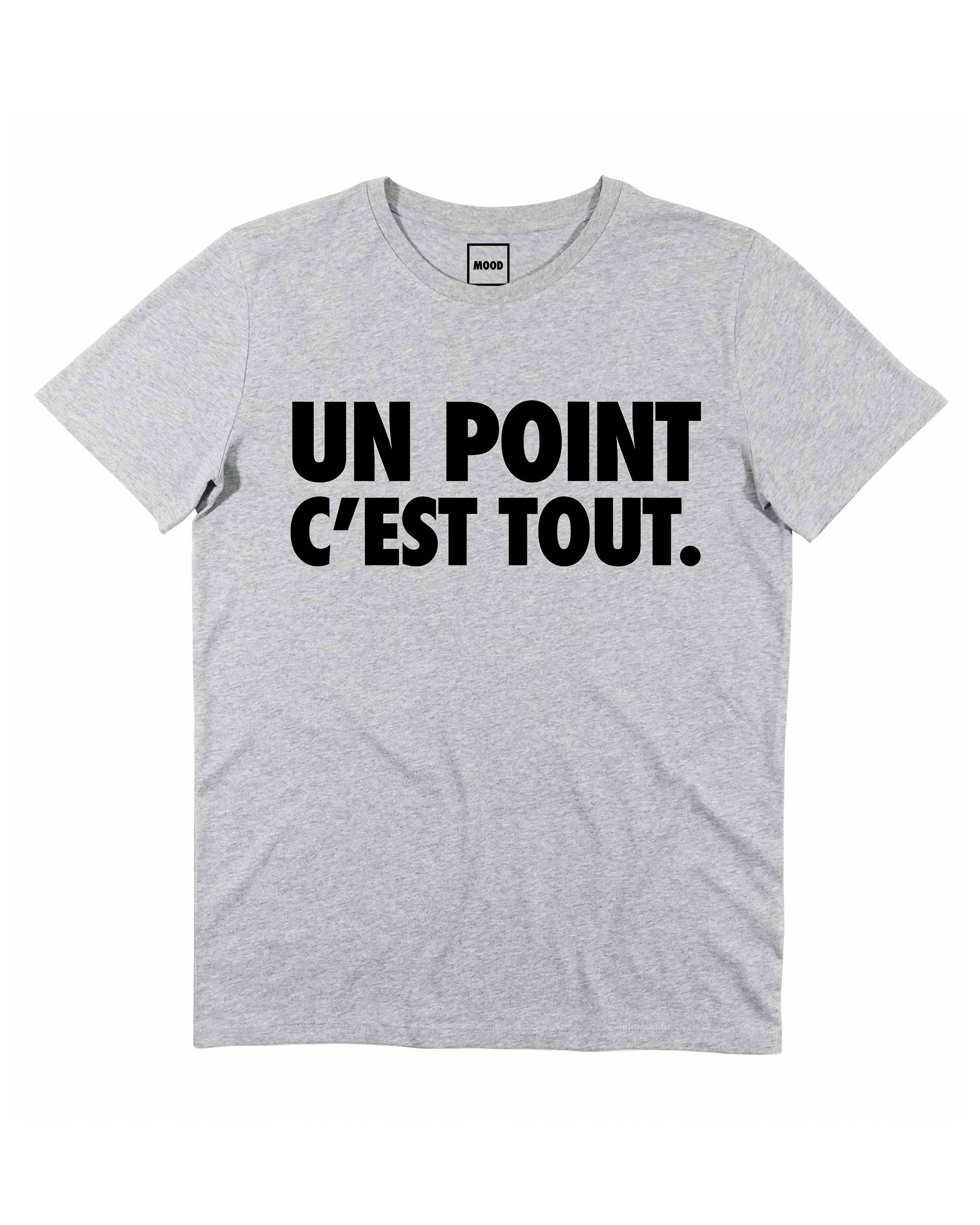 T-shirt Un Point C'est Tout de couleur Blanc
