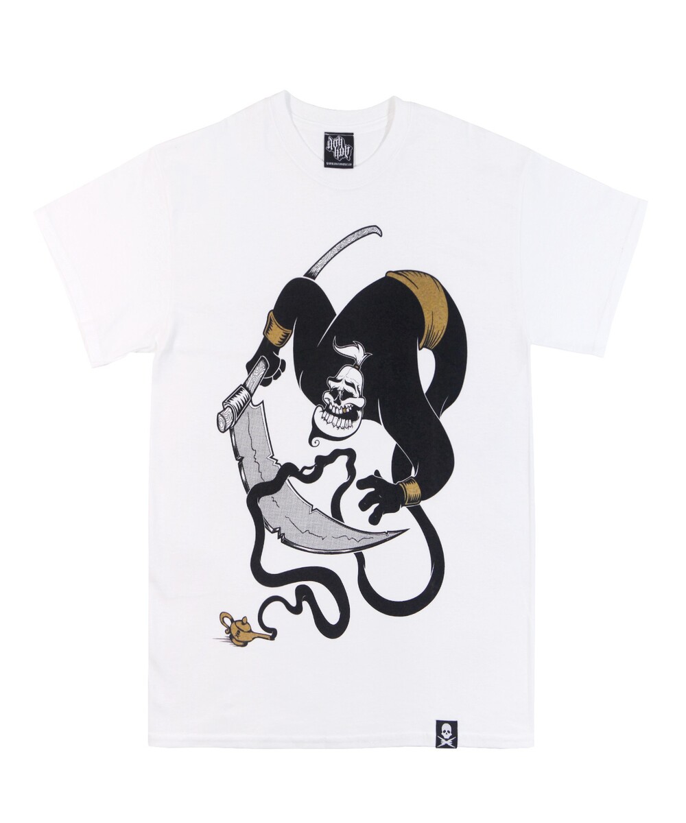 T-shirt pour Homme Deth Wish de couleur Blanc