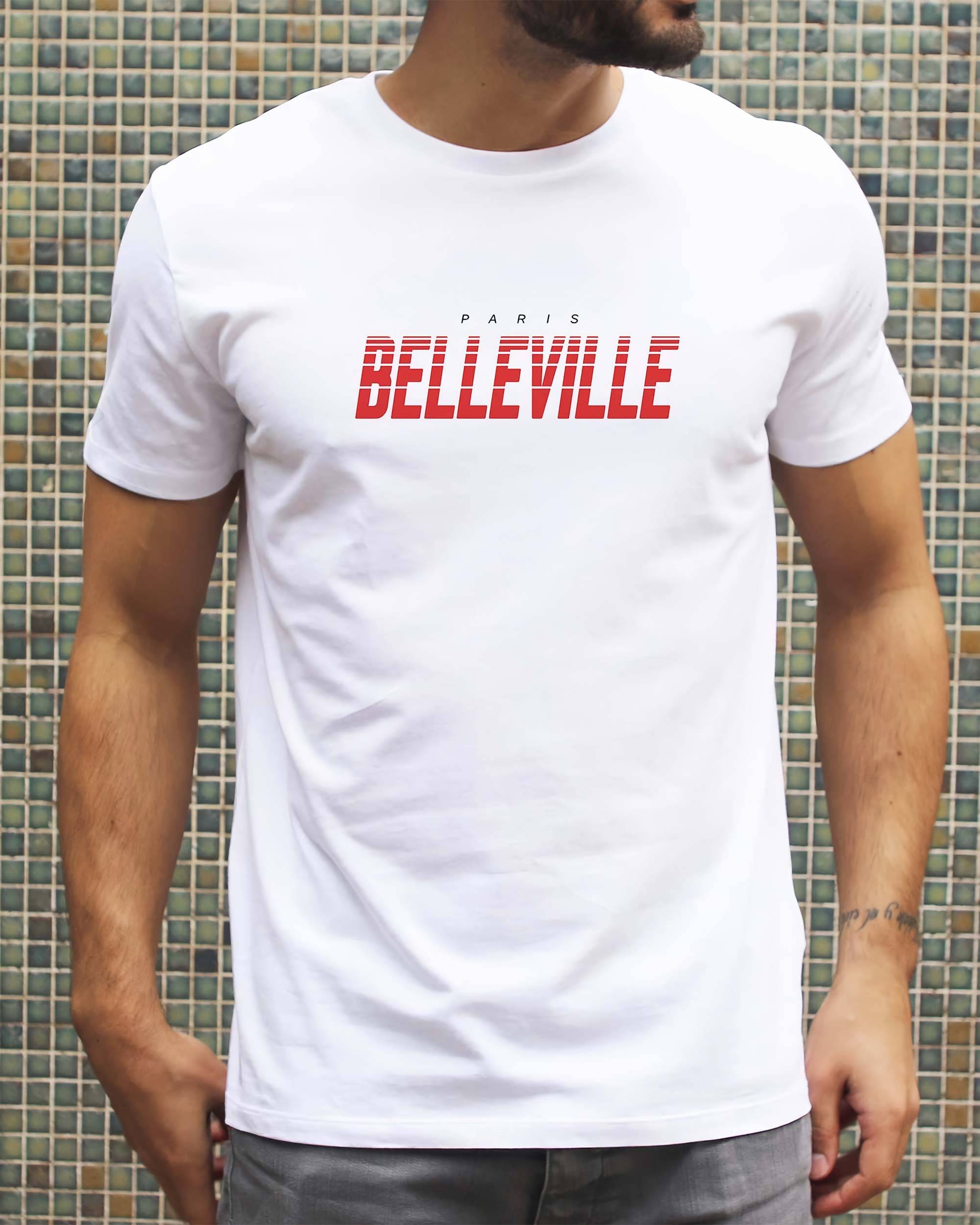 T-shirt Belleville de couleur Blanc par Aecho