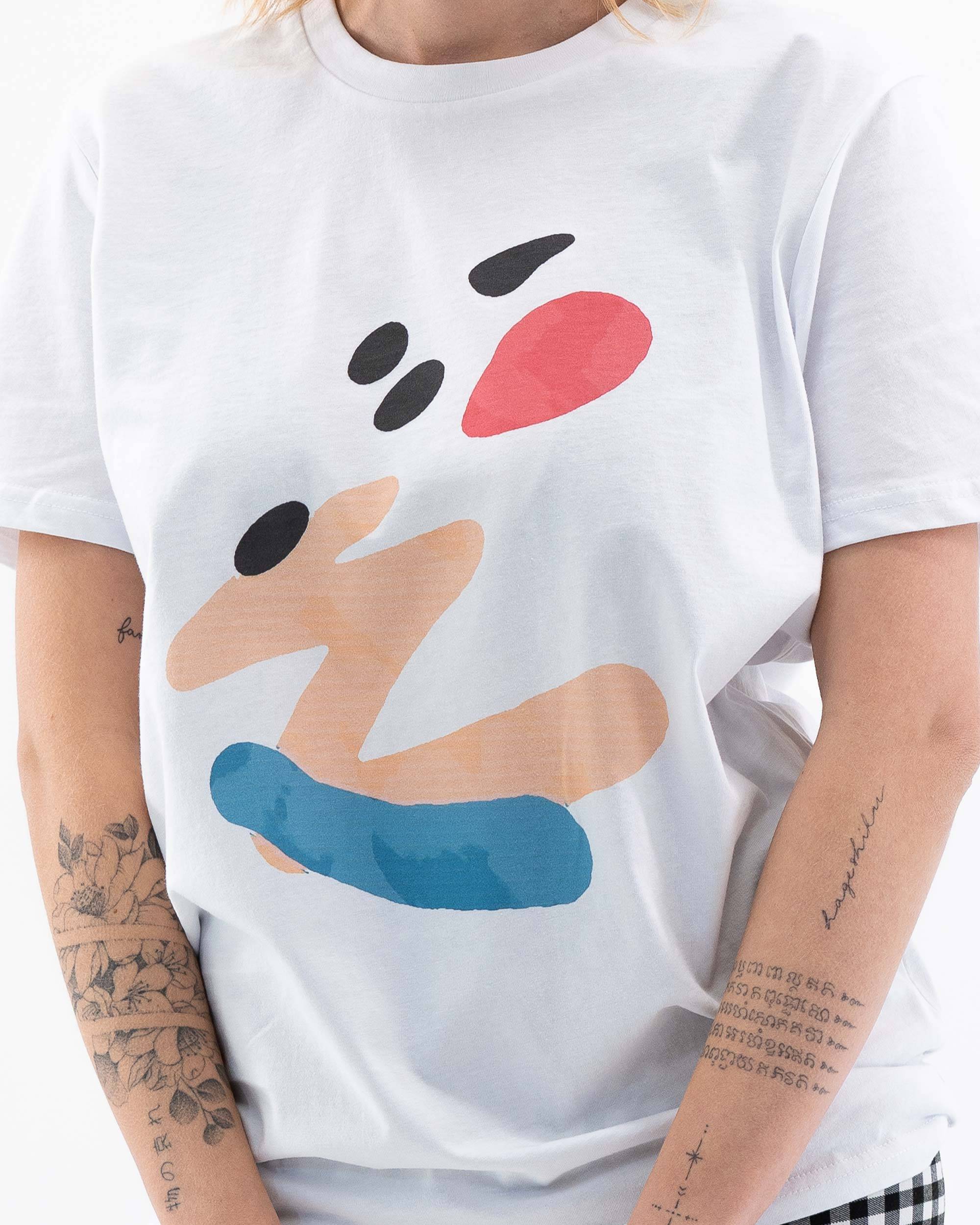 T-shirt Leak de couleur Blanc par Aecho