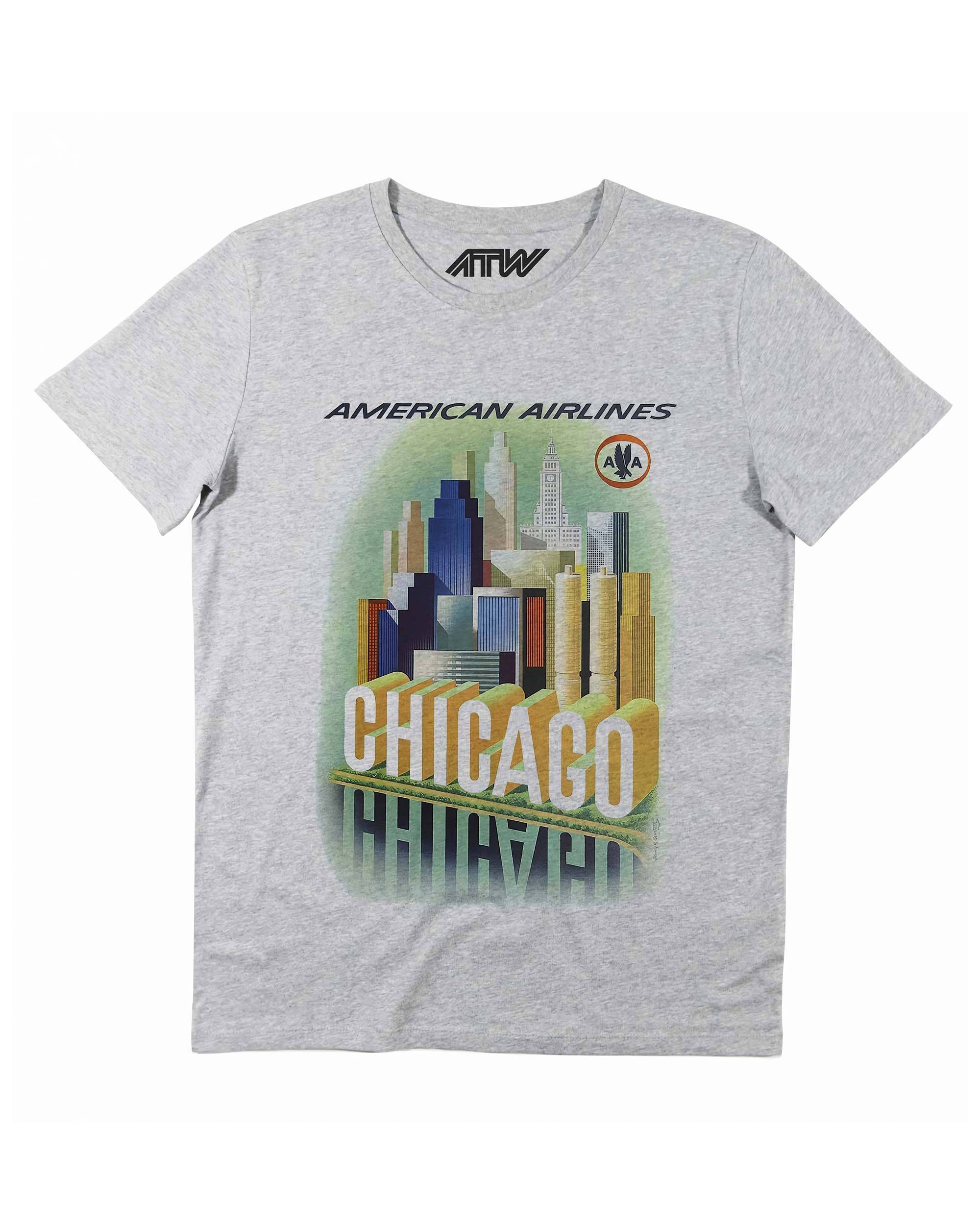 T-shirt Chicago de couleur Blanc