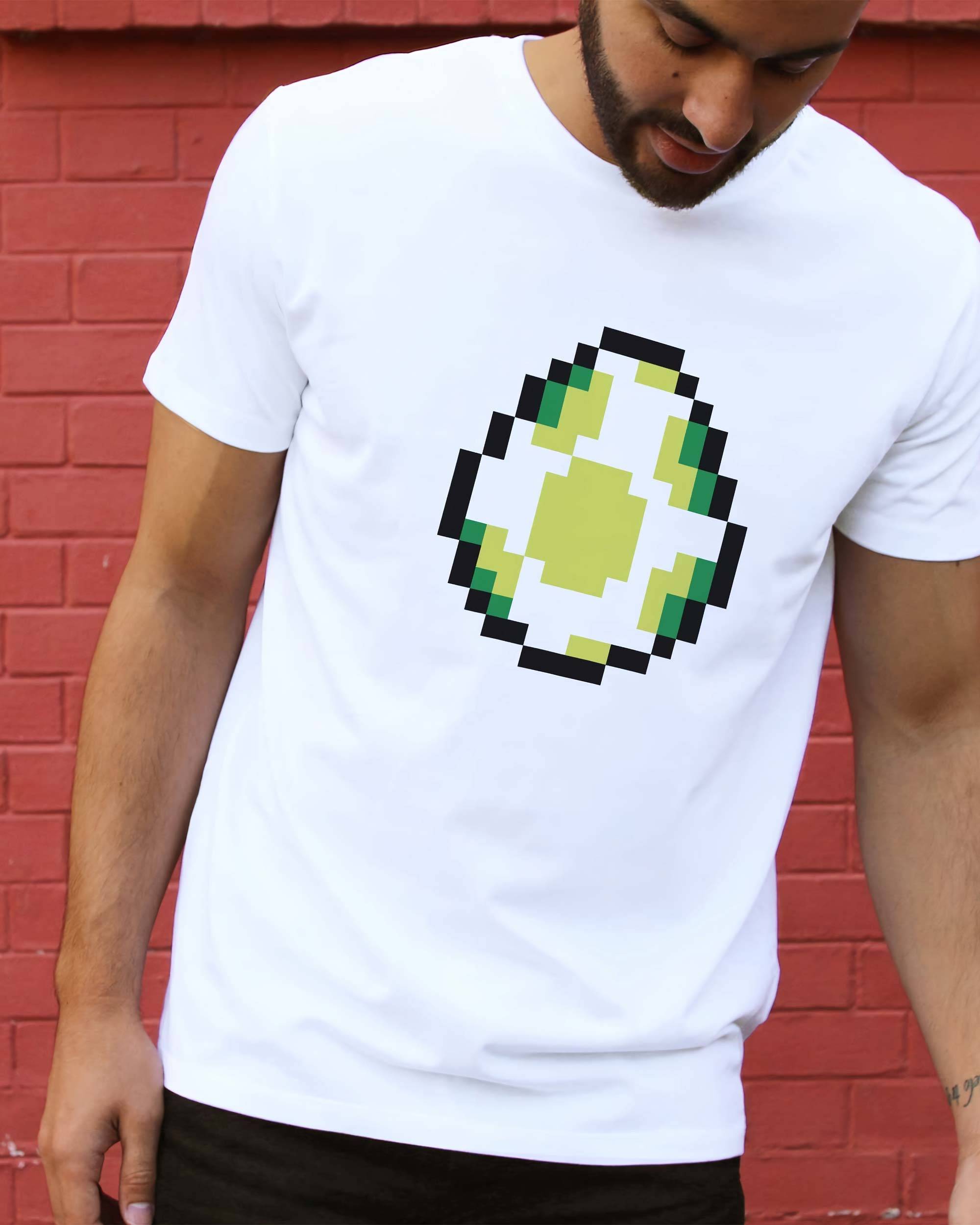 T-shirt Yoshi Pixel de couleur Blanc