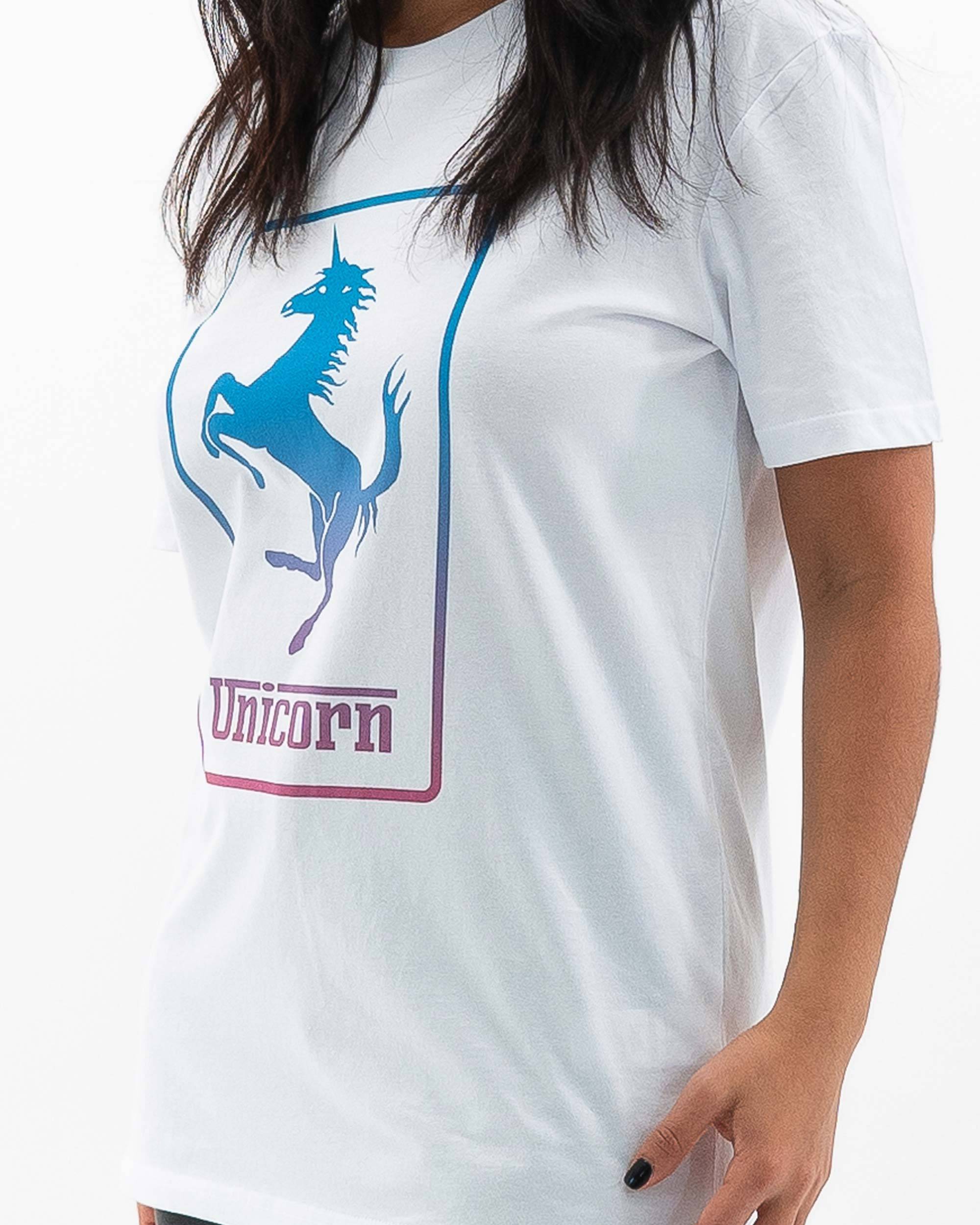 T-shirt Unicorn de couleur Blanc