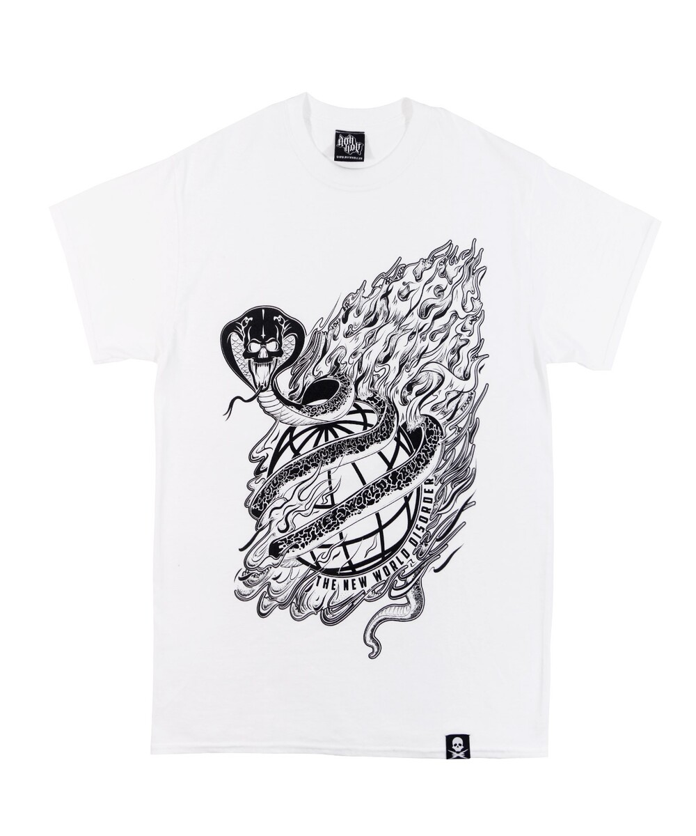 T-shirt pour Homme New World Disorder de couleur Blanc