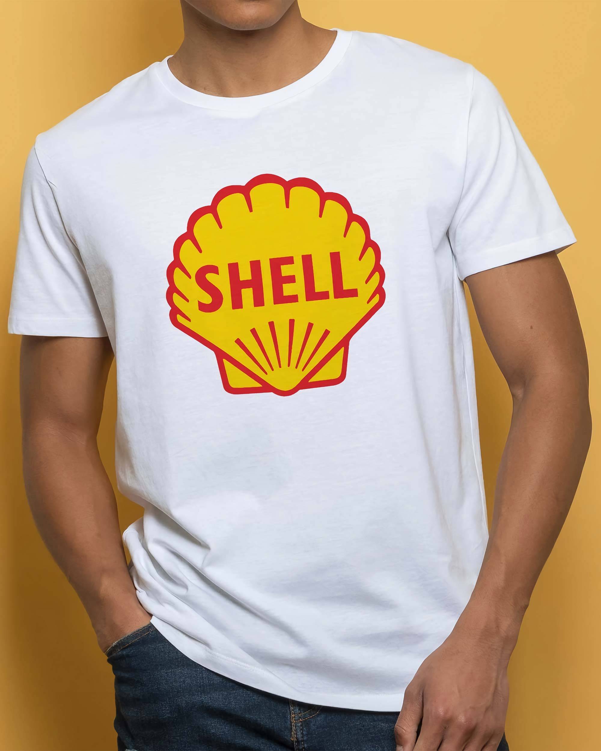 T-shirt Logo Shell de couleur Blanc