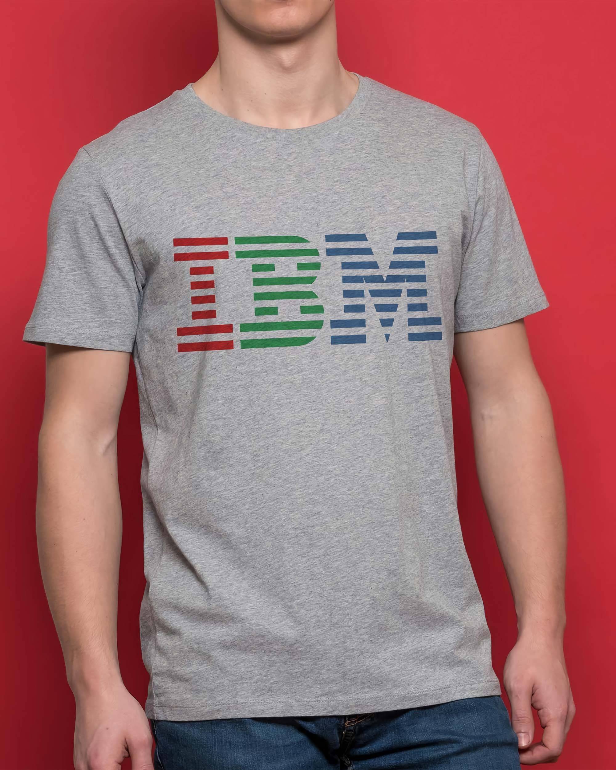 T-shirt IBM RVB de couleur Blanc