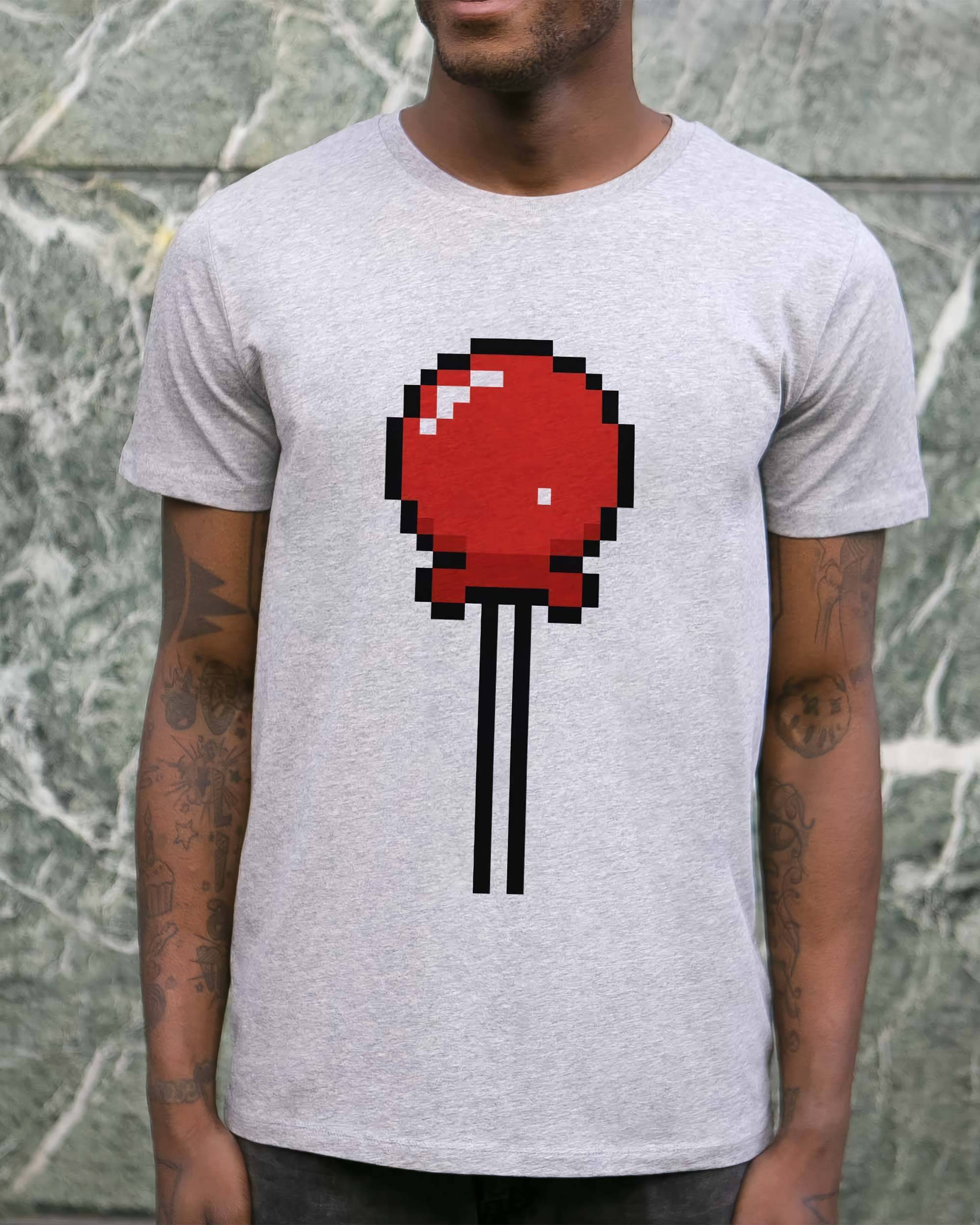 T-shirt Pixel Sucette de couleur Blanc