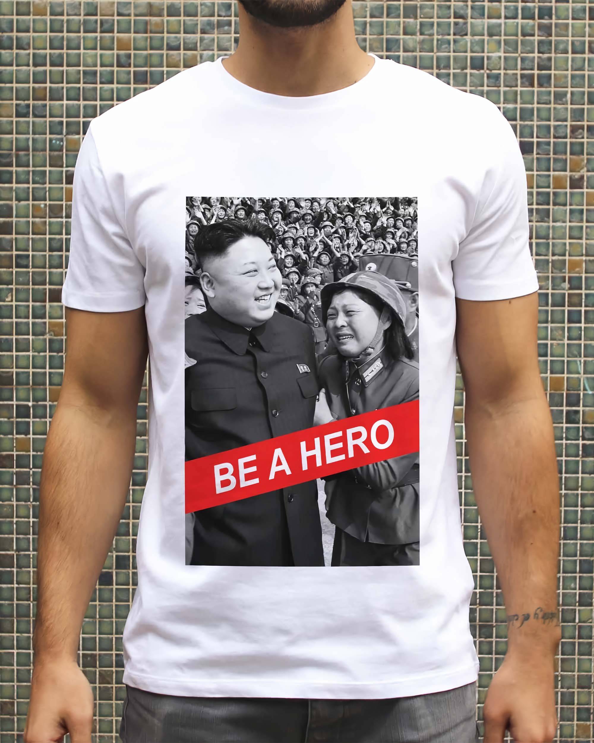 T-shirt Kim Jong-Un Smile de couleur Blanc