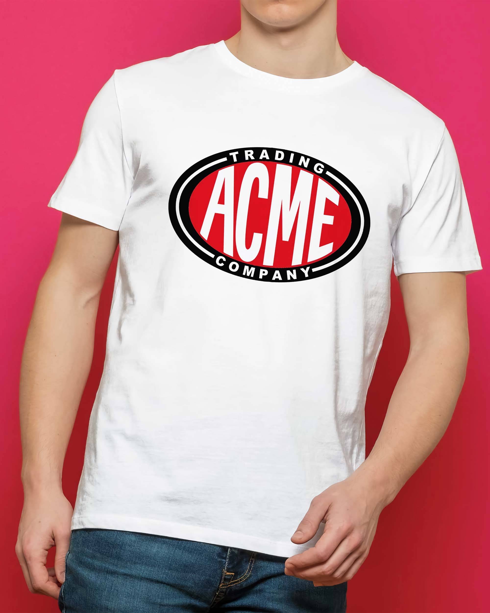 T-shirt ACME Corporation de couleur Blanc