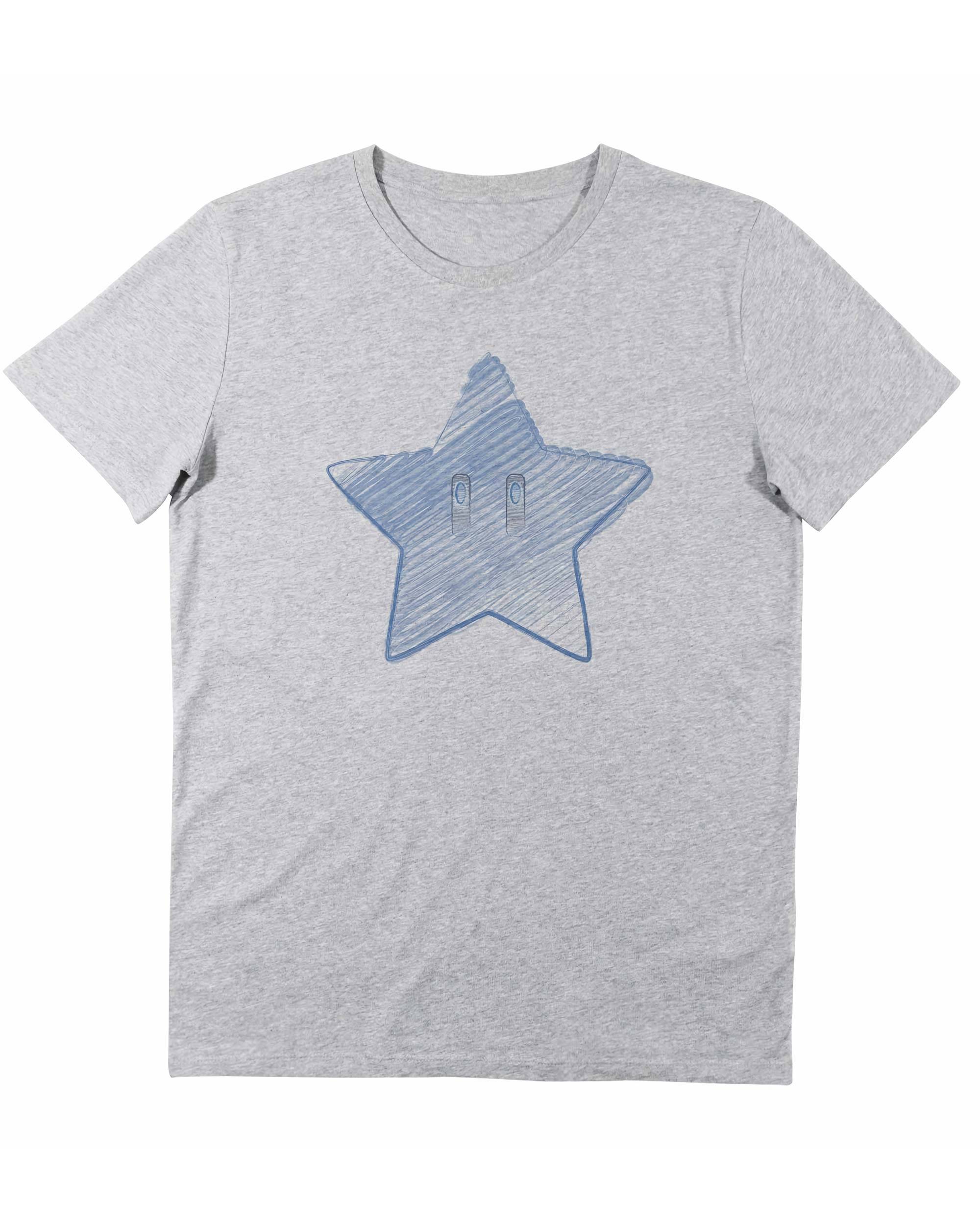T-shirt Étoile Bleue Mario Grafitee