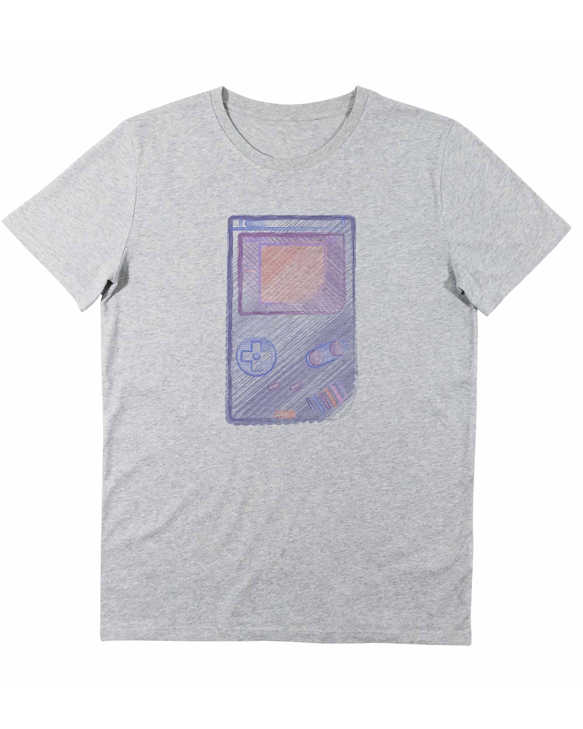 T-shirt Gameboy Violette de couleur Blanc par Catchy