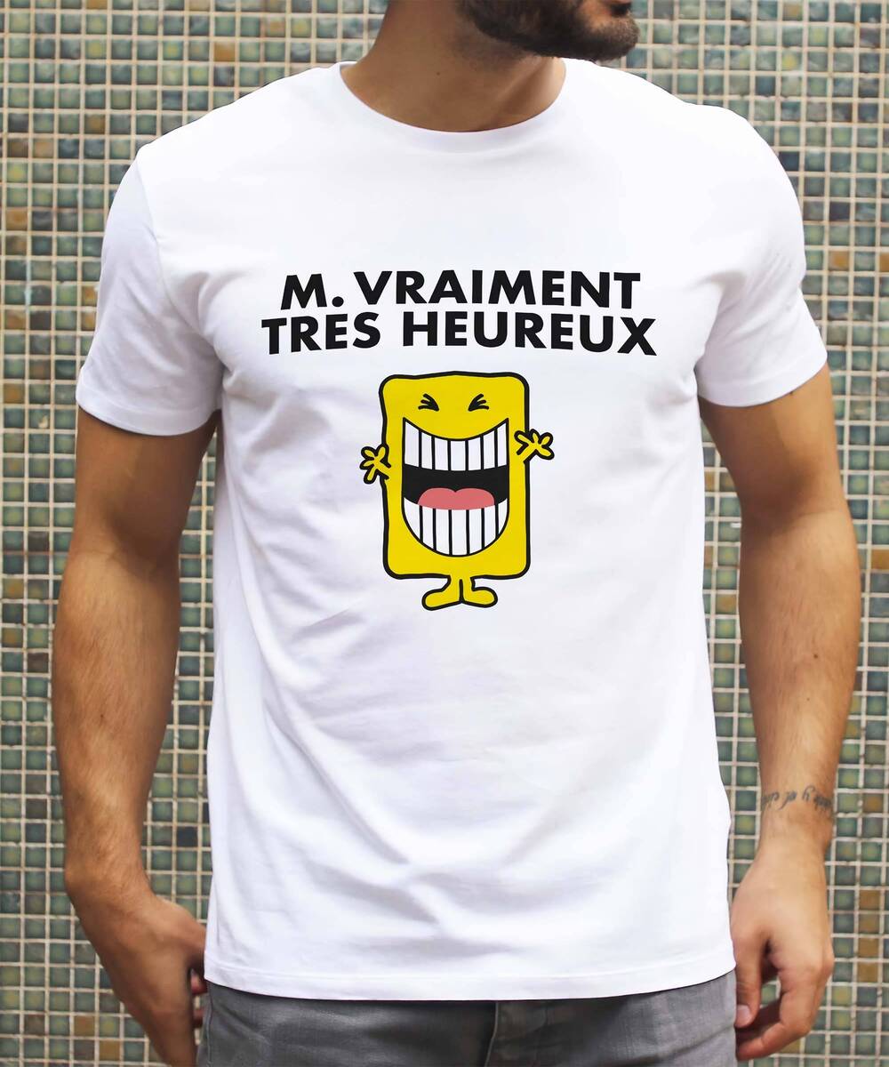 T-shirt Monsieur Heureux Grafitee