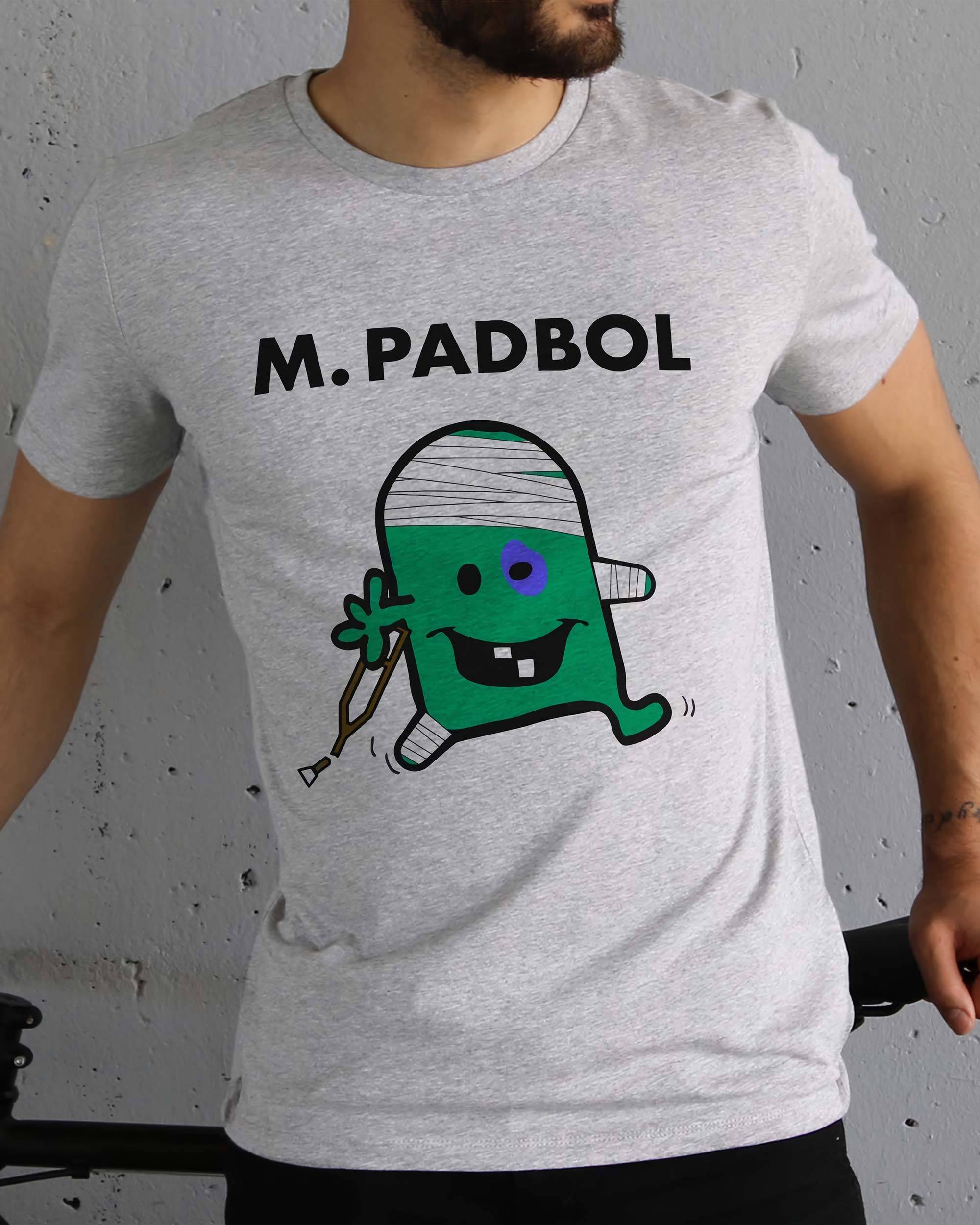 T-shirt Monsieur Padbol de couleur Blanc