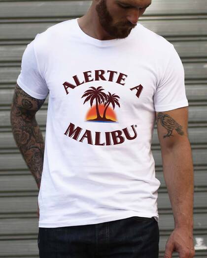 T-shirt Alerte à Malibu Grafitee