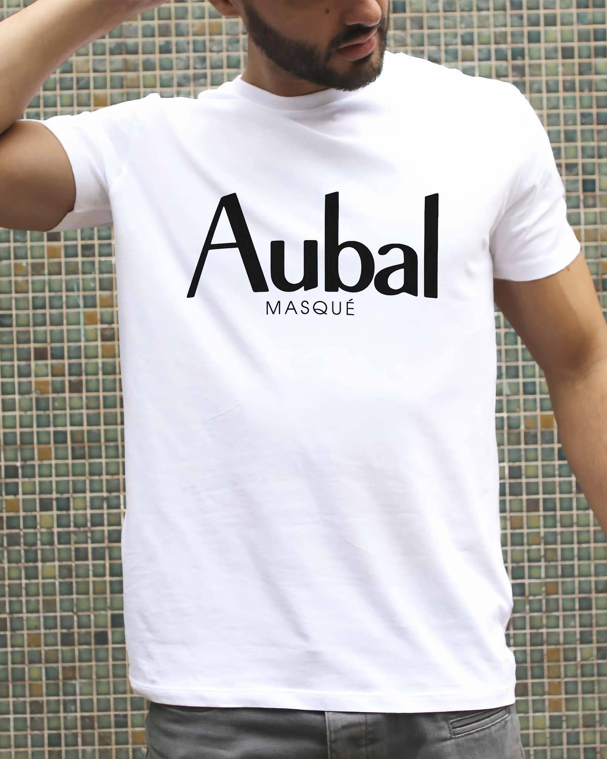 T-shirt Aubal Masqué de couleur Blanc