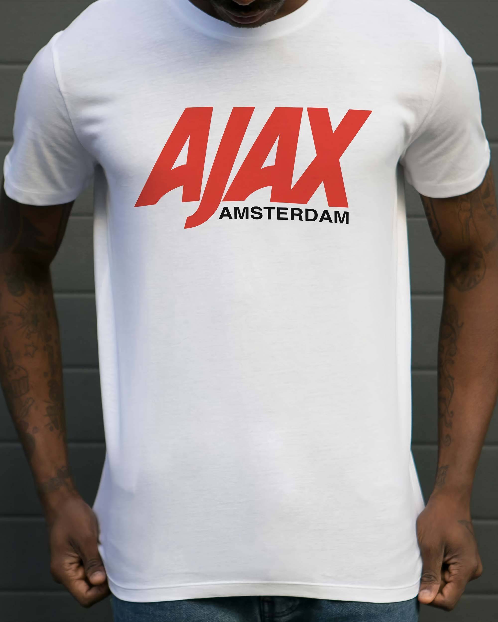 T-shirt Ajax Amsterdam de couleur Blanc