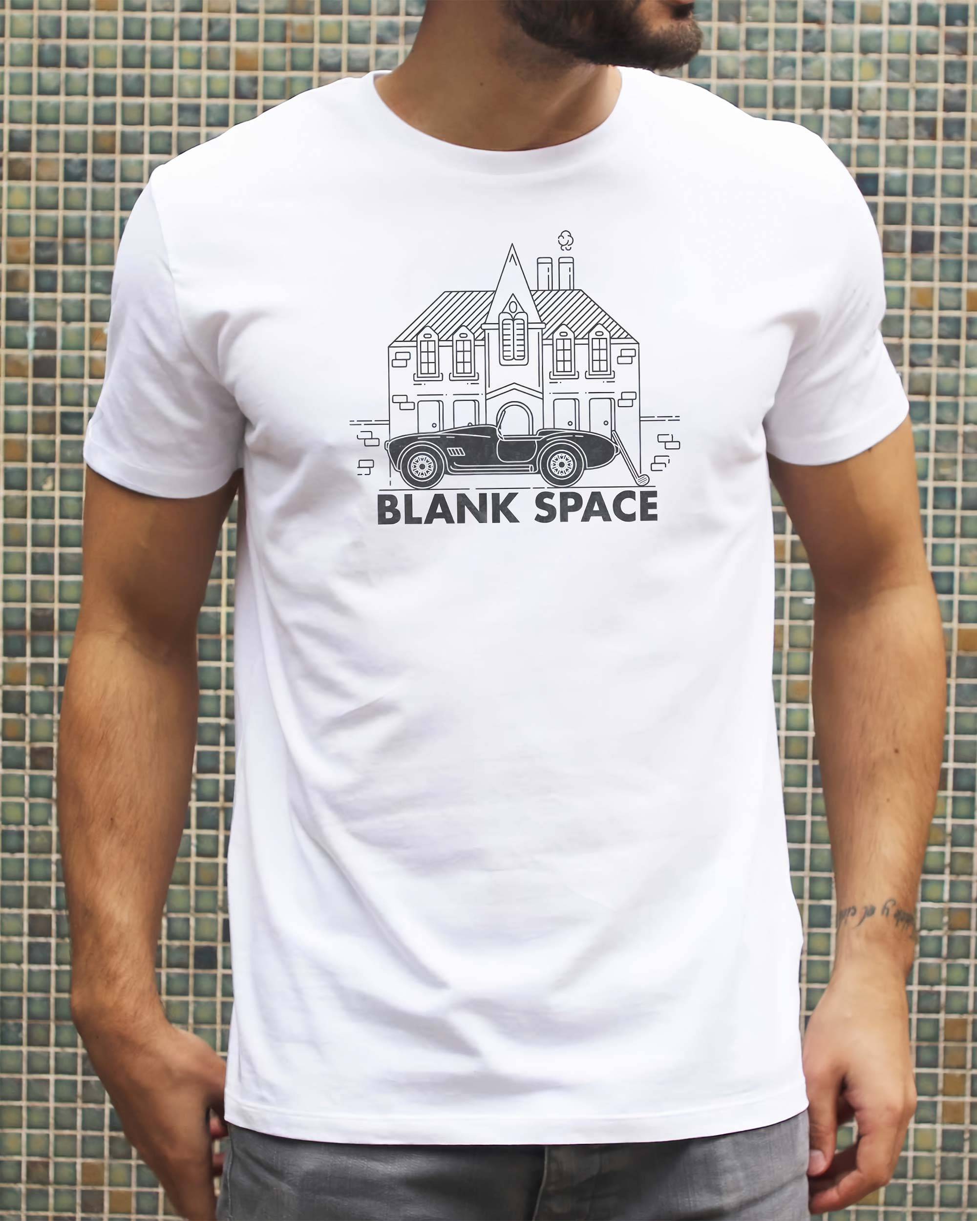 T-shirt Blank Space de couleur Blanc par Catchy