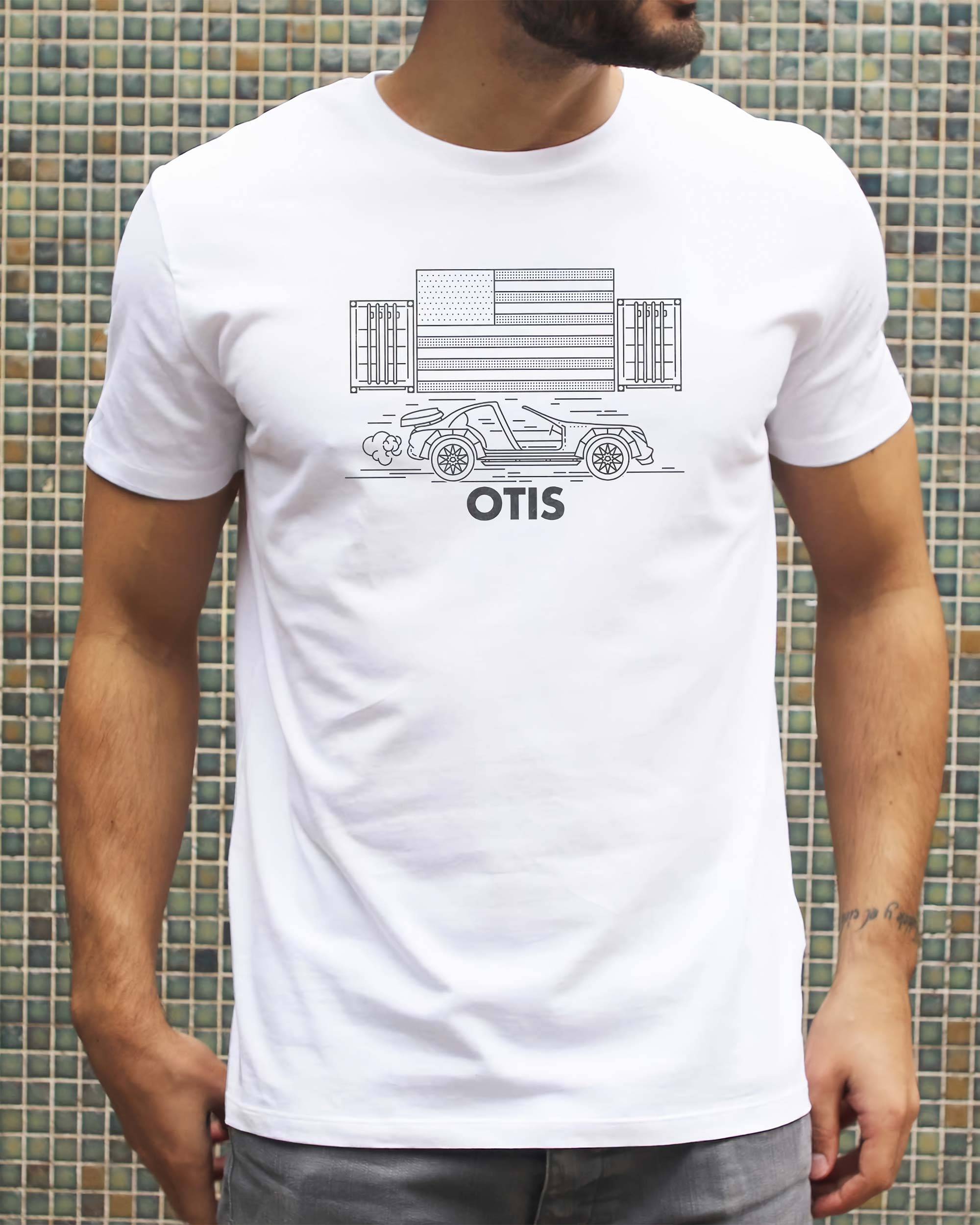 T-shirt Otis de couleur Blanc par Catchy