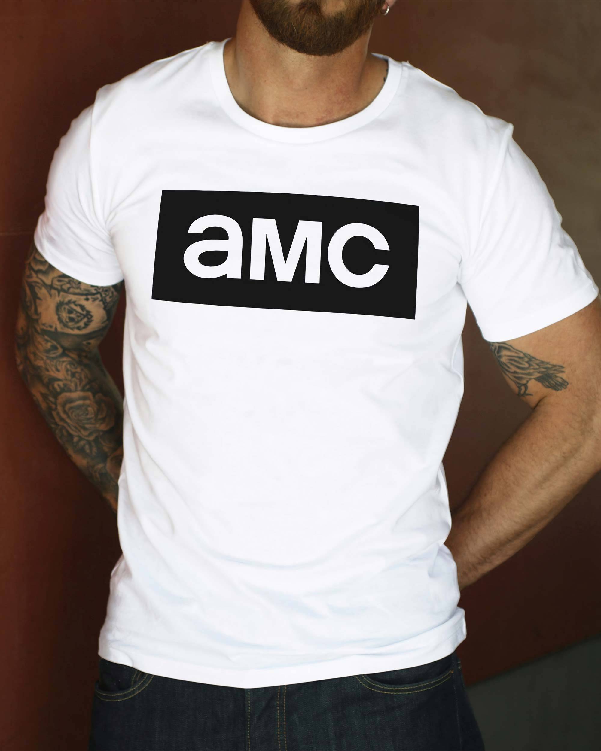 T-shirt AMC de couleur Blanc